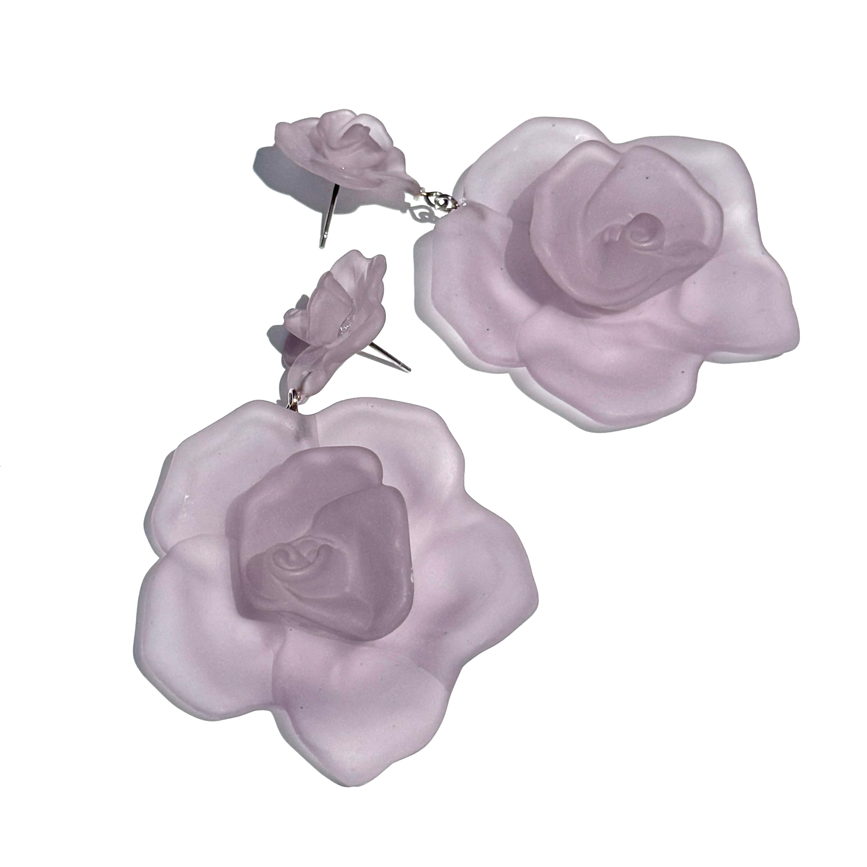 Frost Flower Corsage Earrings