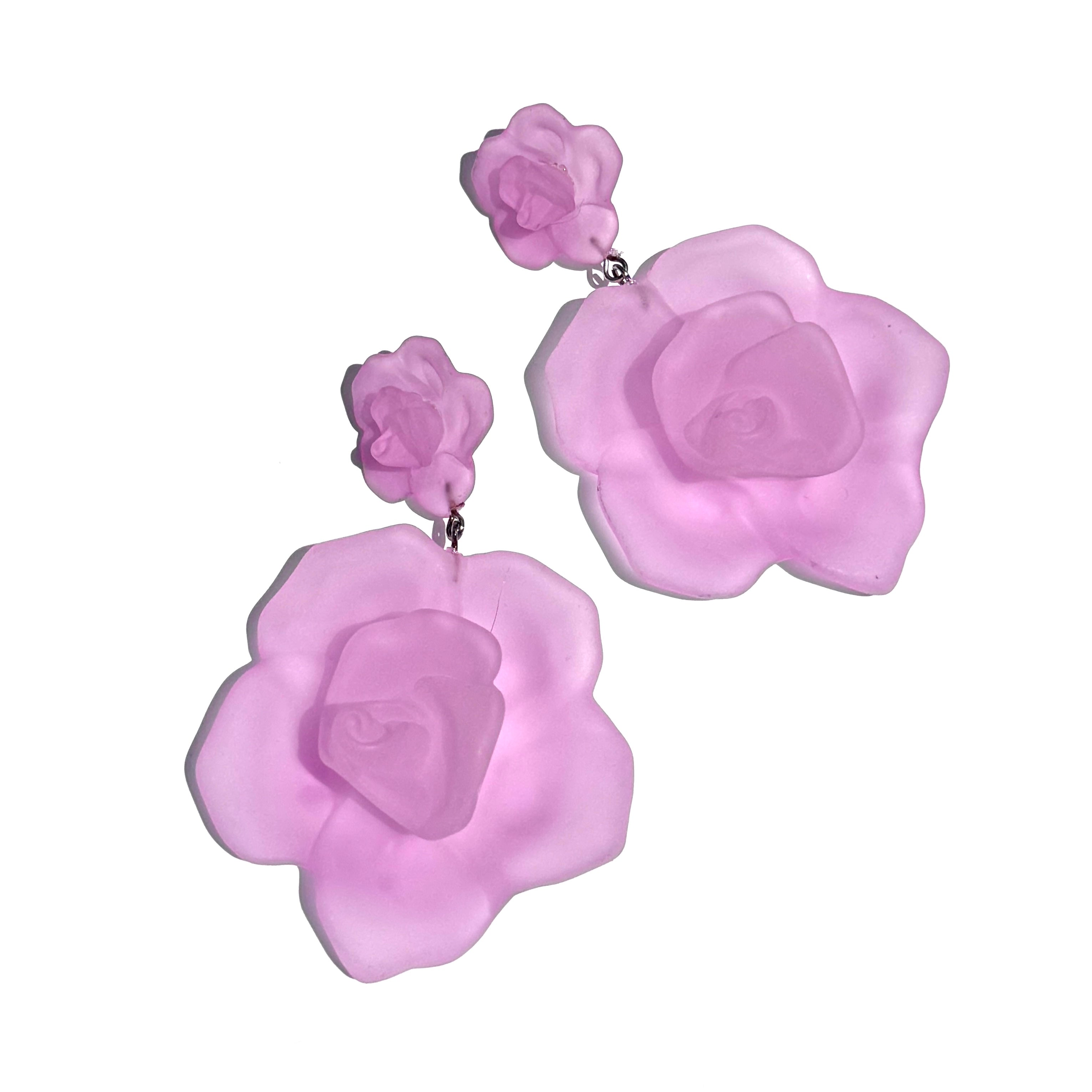 Frost Flower Corsage Earrings