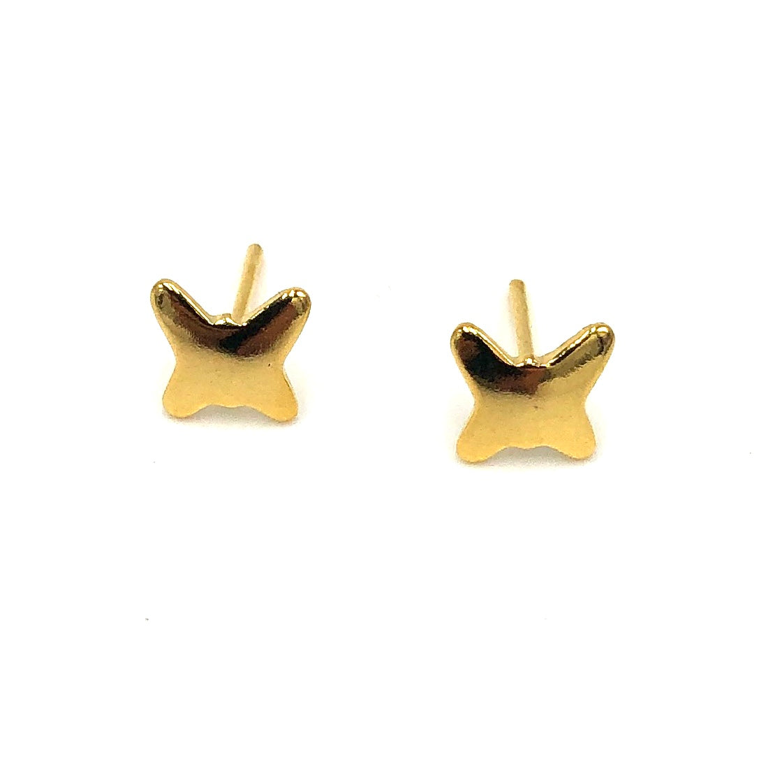 Gold Butterfly Deadstock Stud Earrings