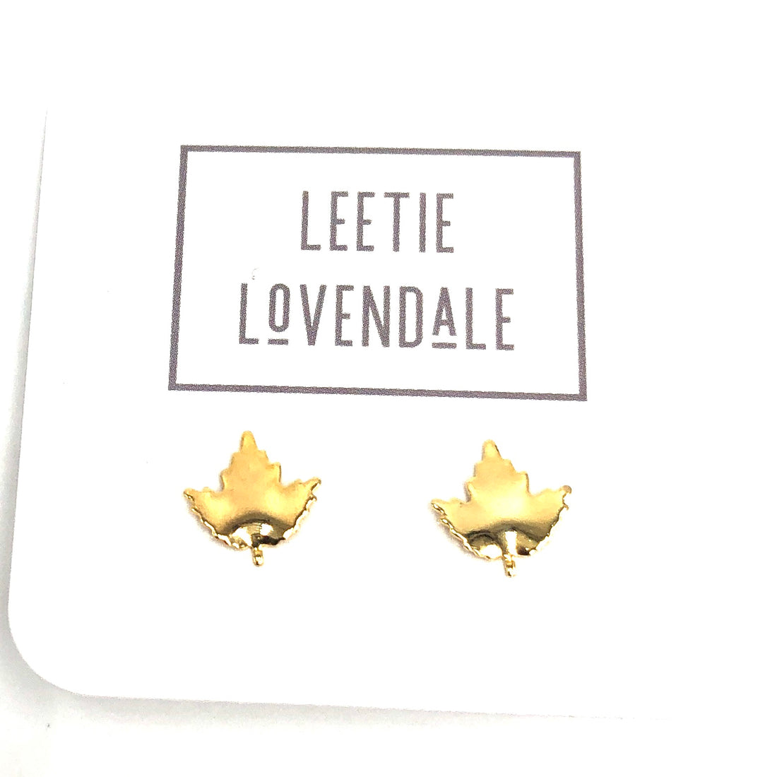 Maple Leaf Deadstock Stud Earrings *Final Sale