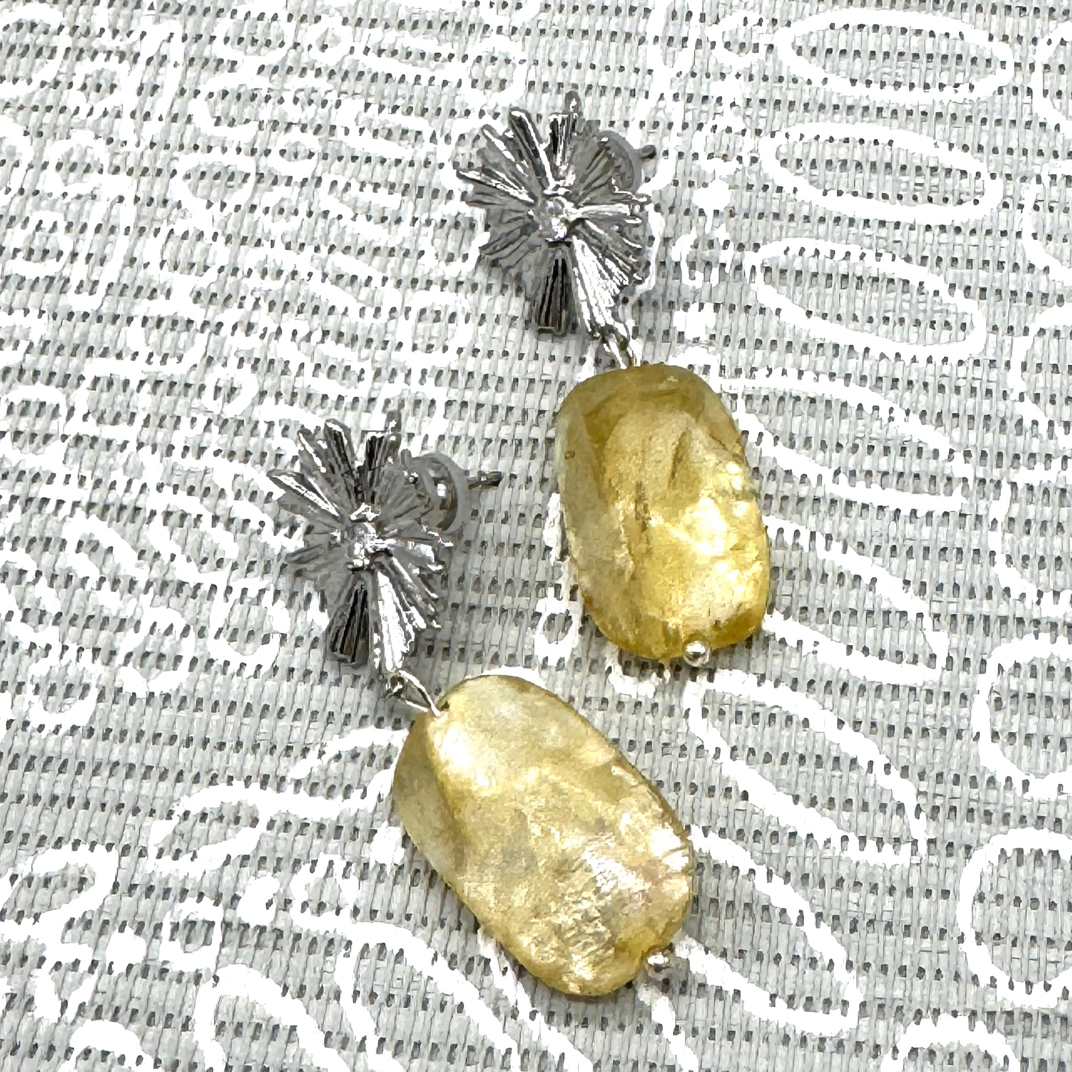 Sunburst Shell Drop Earrings