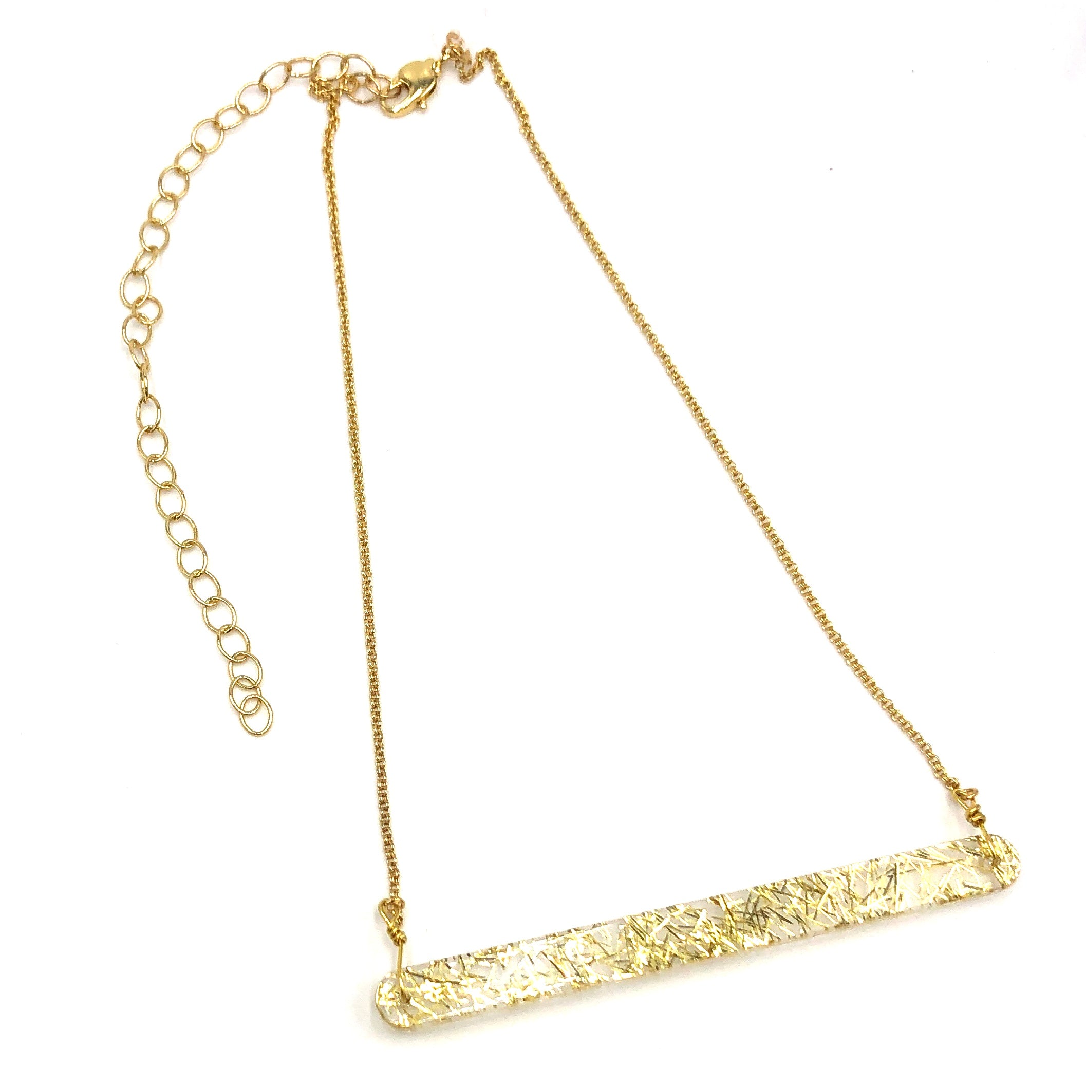 Cosmos Confetti Bar Necklace