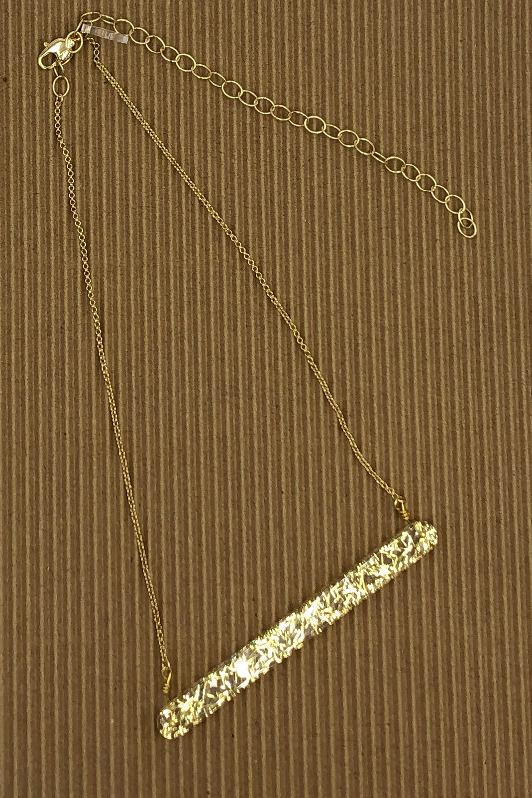 Cosmos Confetti Bar Necklace