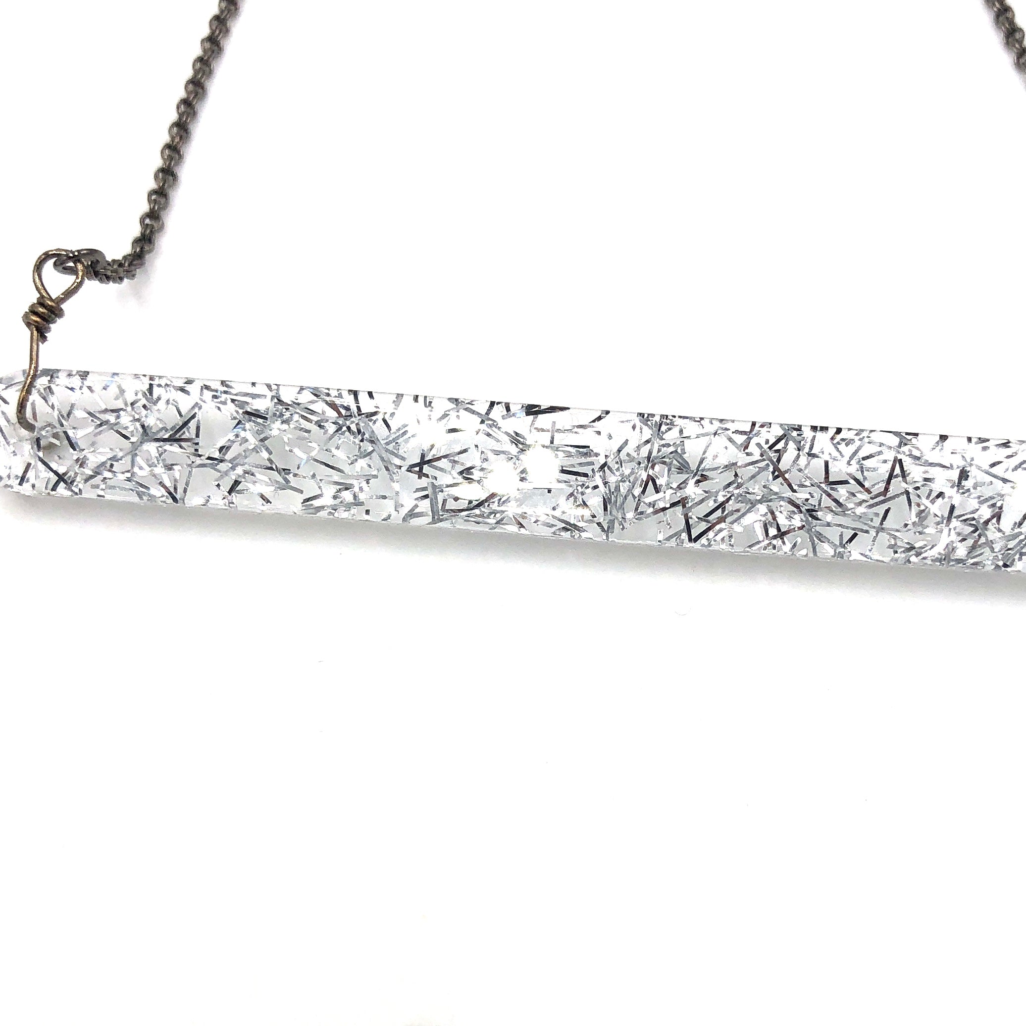 Cosmos Confetti Bar Necklace