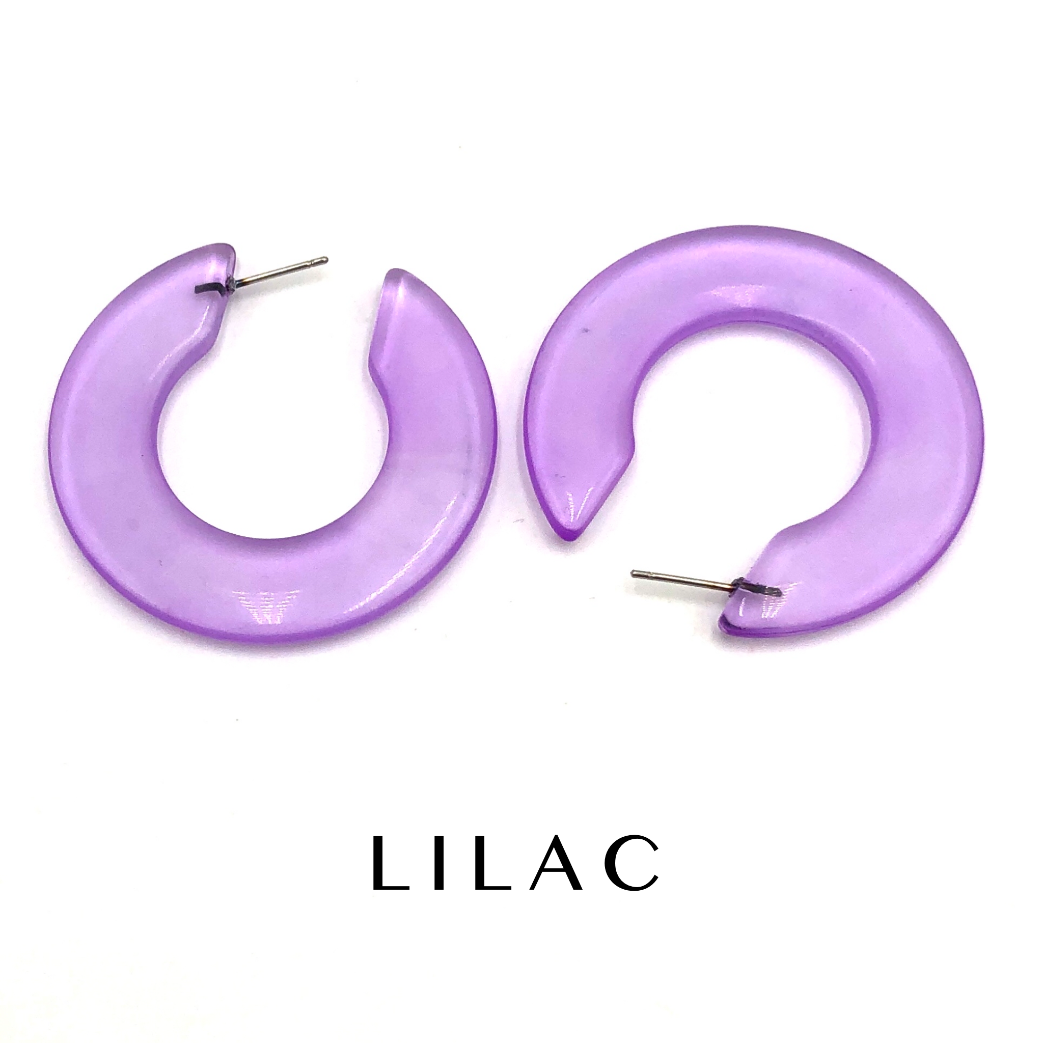 Twiggy Retro Hoop Earrings