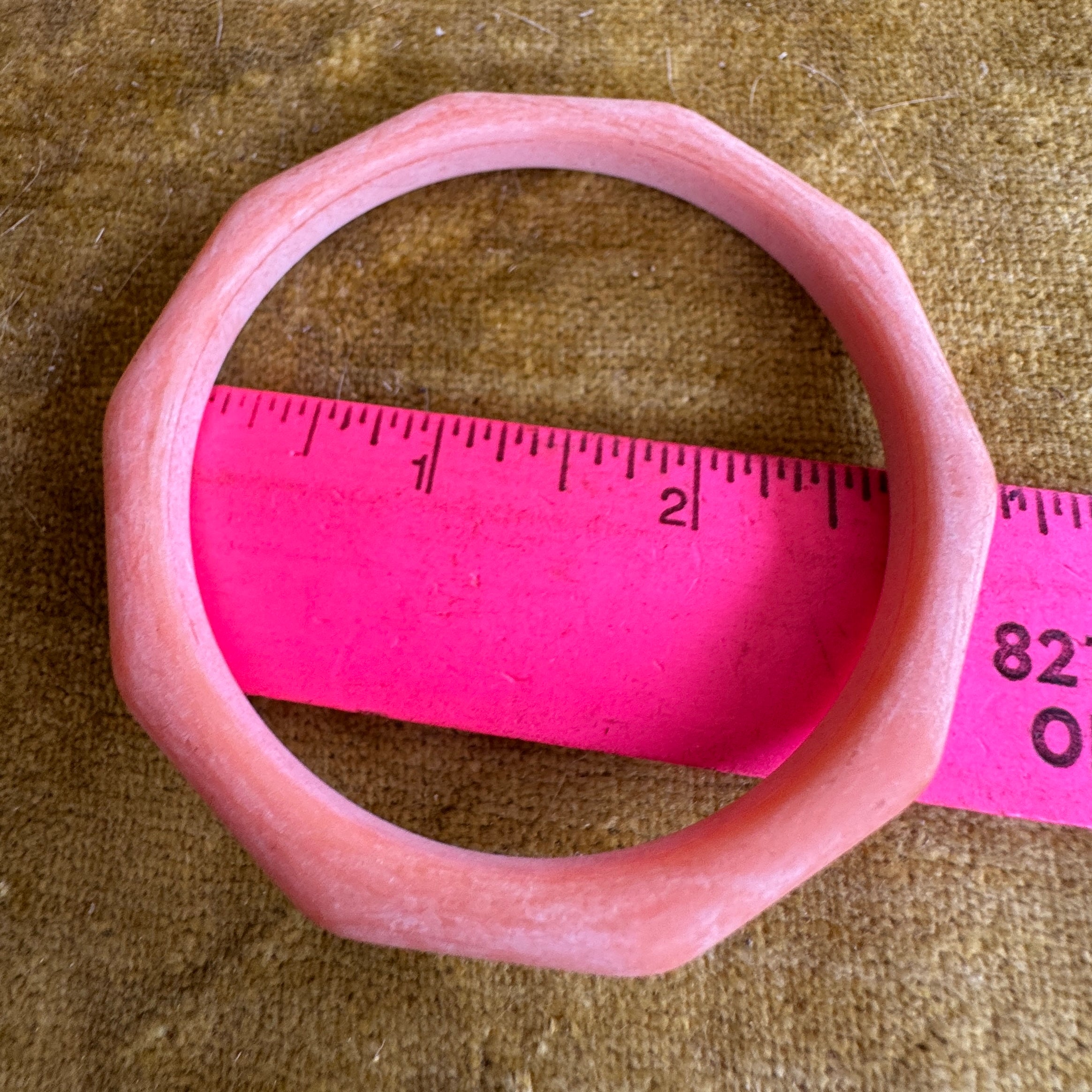 Matte Peach Bangle Bracelet Stack - Stack