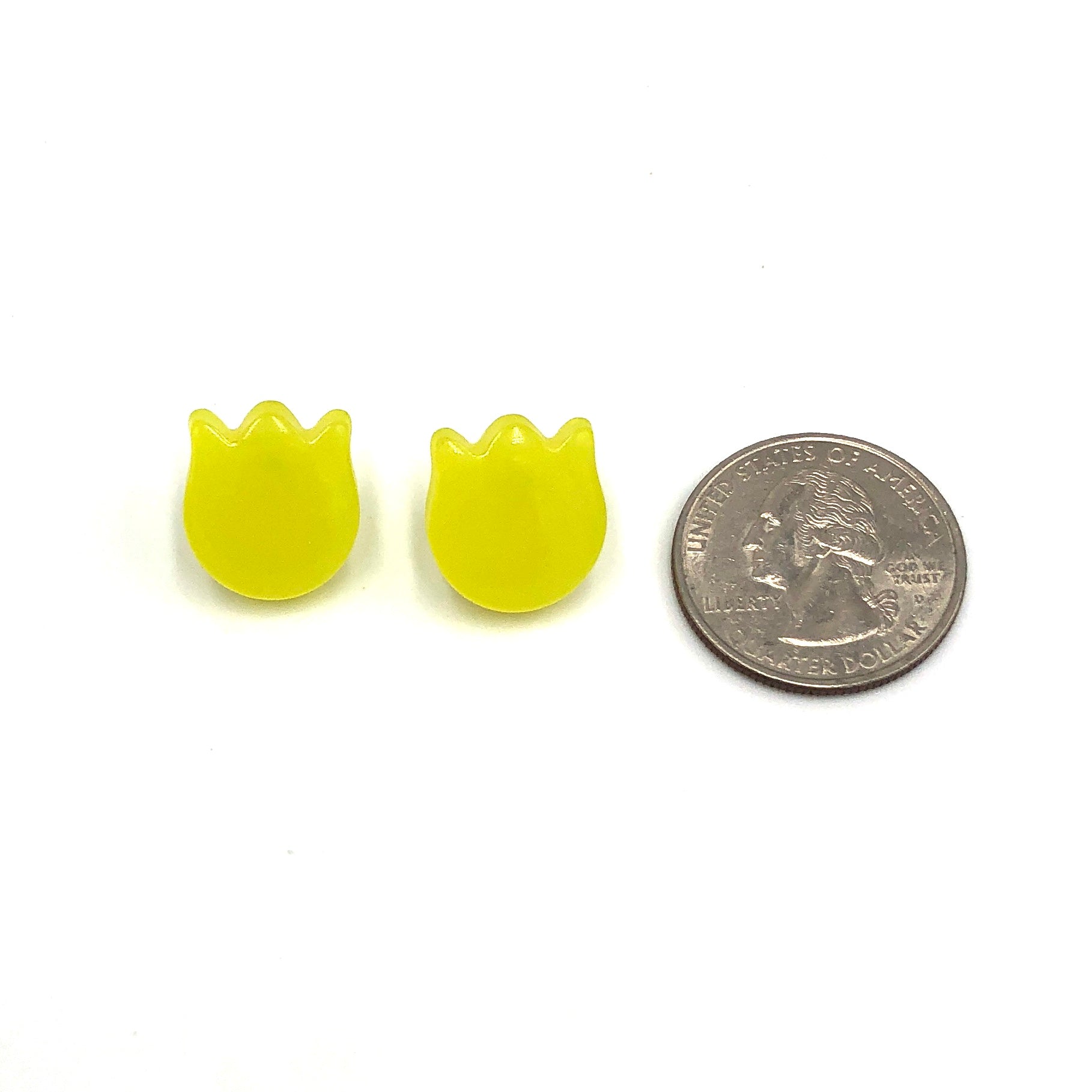Lemon yellow mg studs