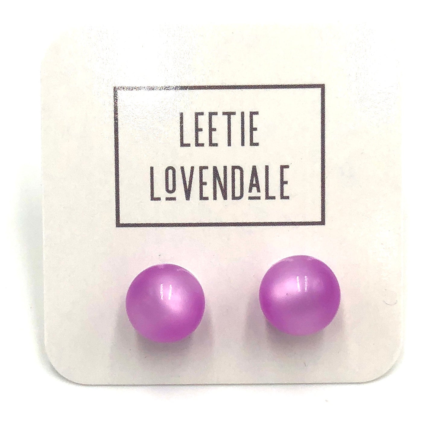 lilac moonglow studs