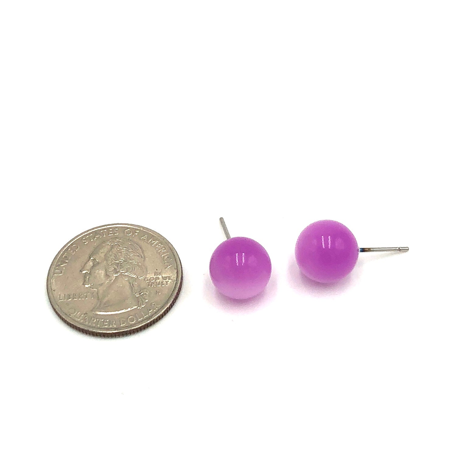 12mm lilac studs