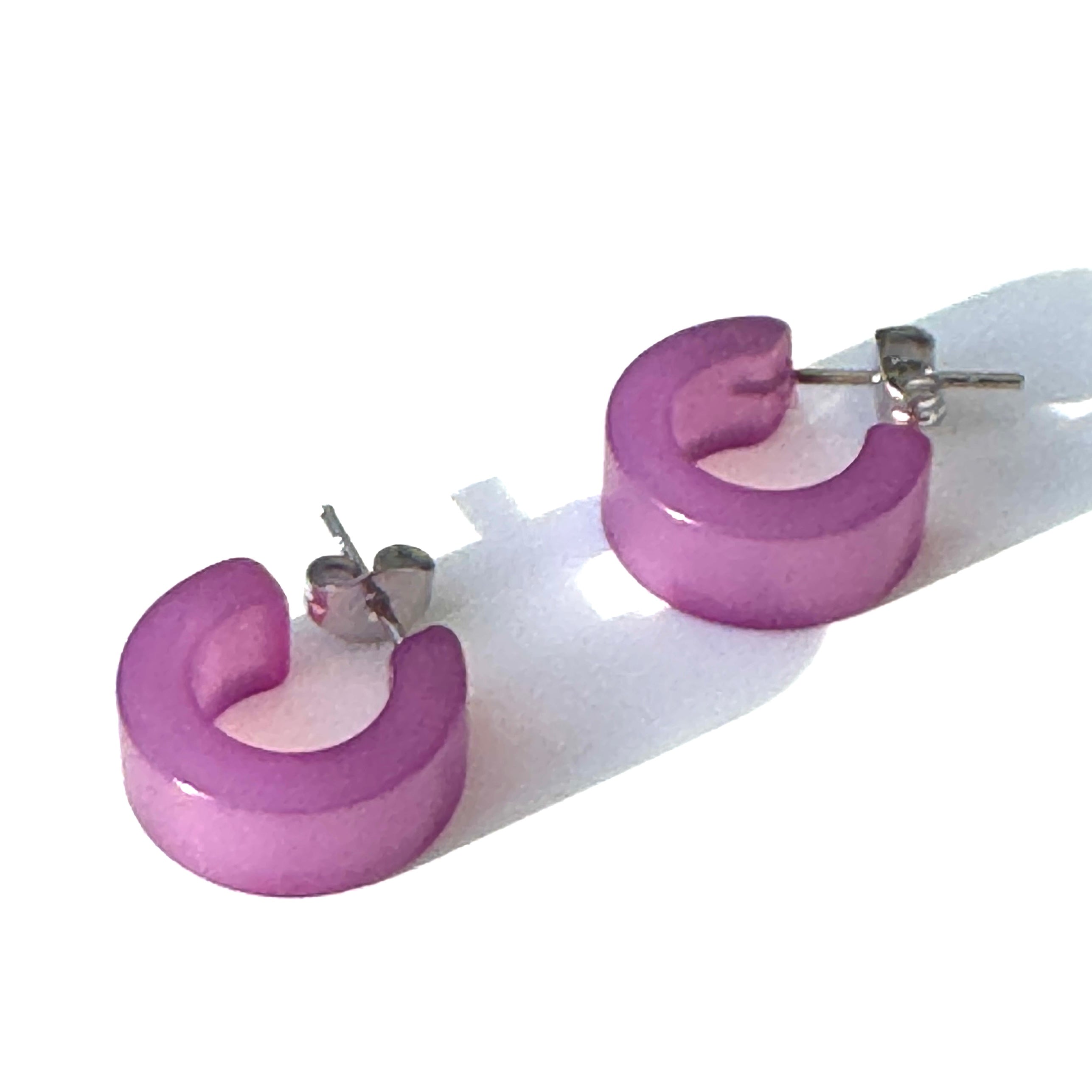 Moonglow Mini Hugger Hoop Earrings