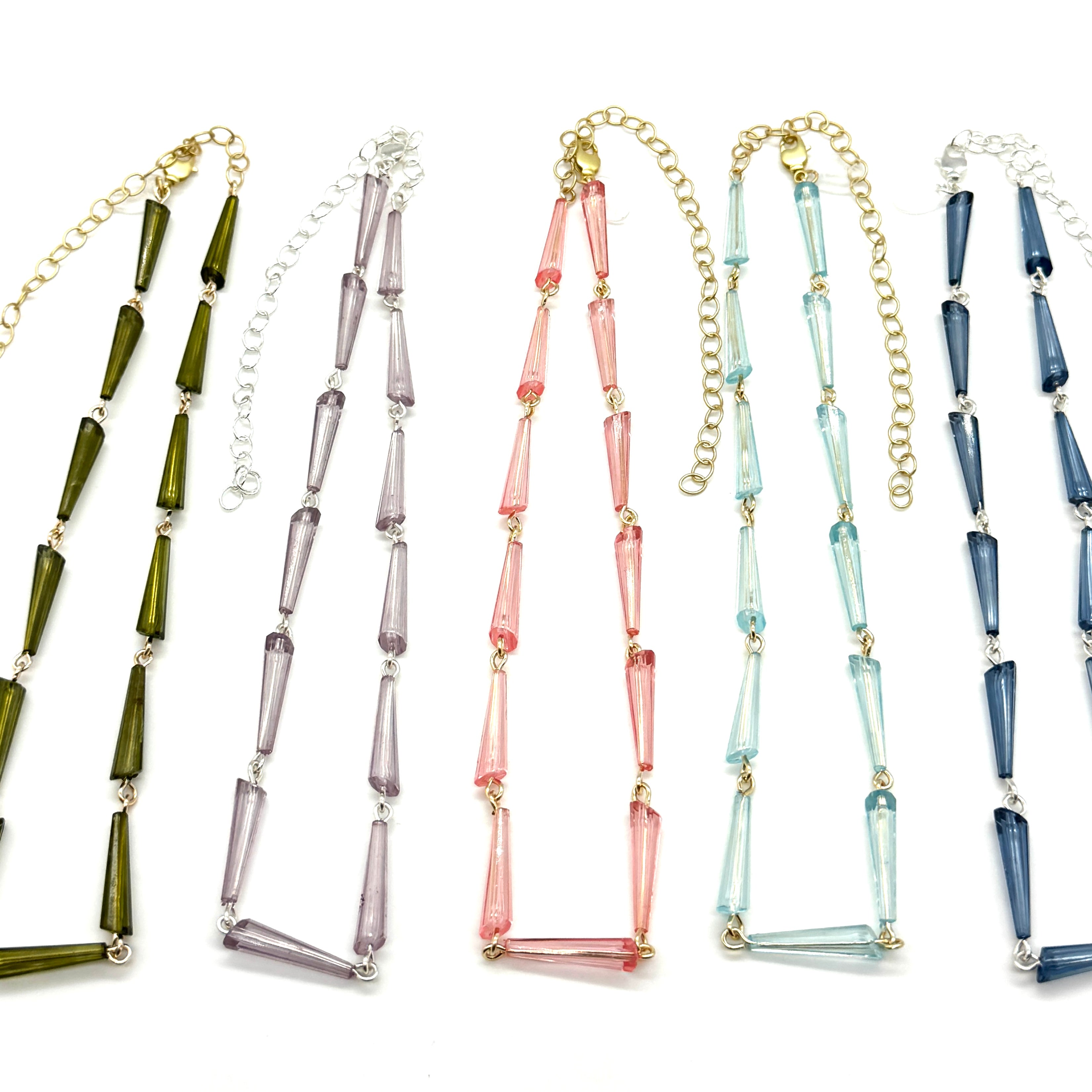 Tapered Prism Amelia Necklace