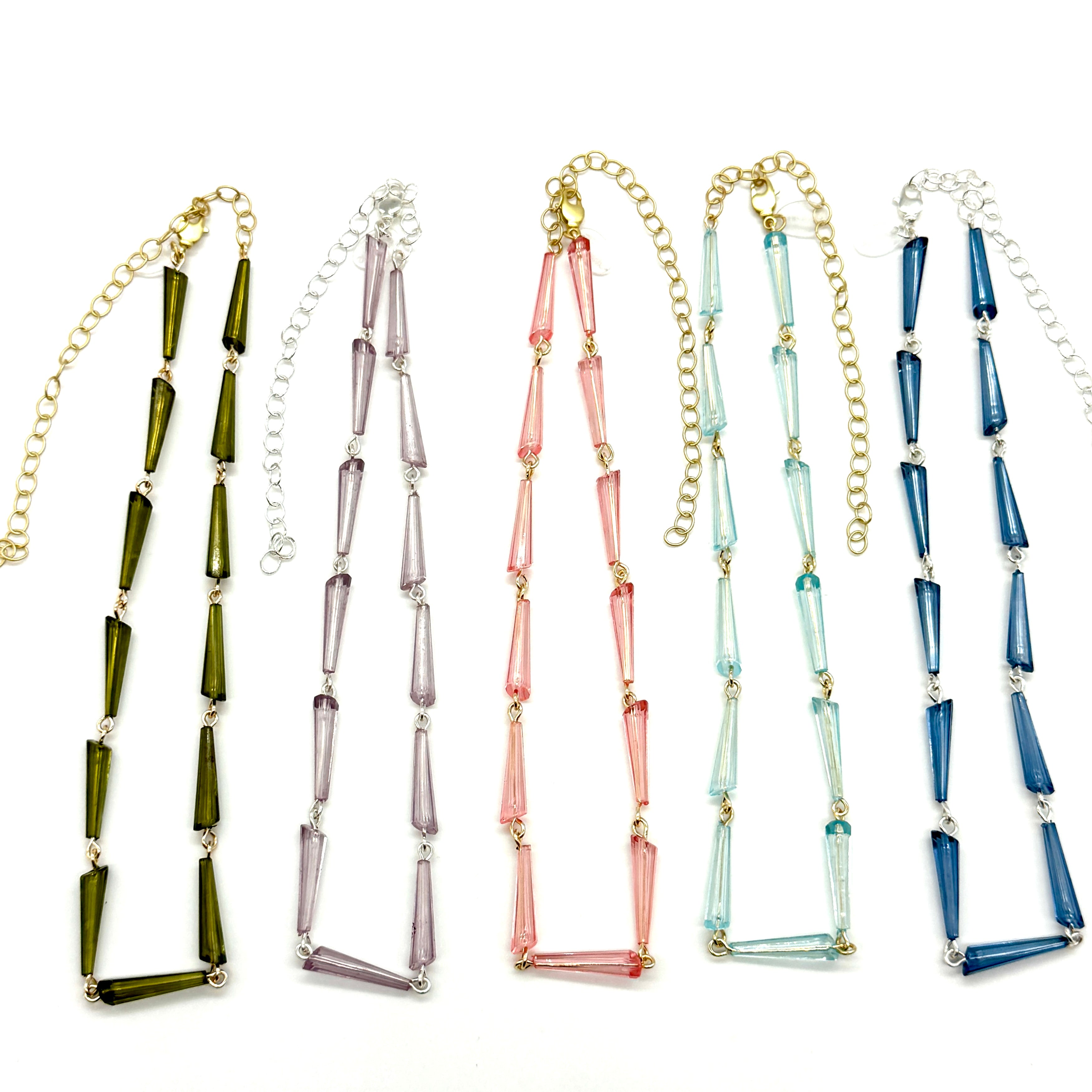 Tapered Prism Amelia Necklace