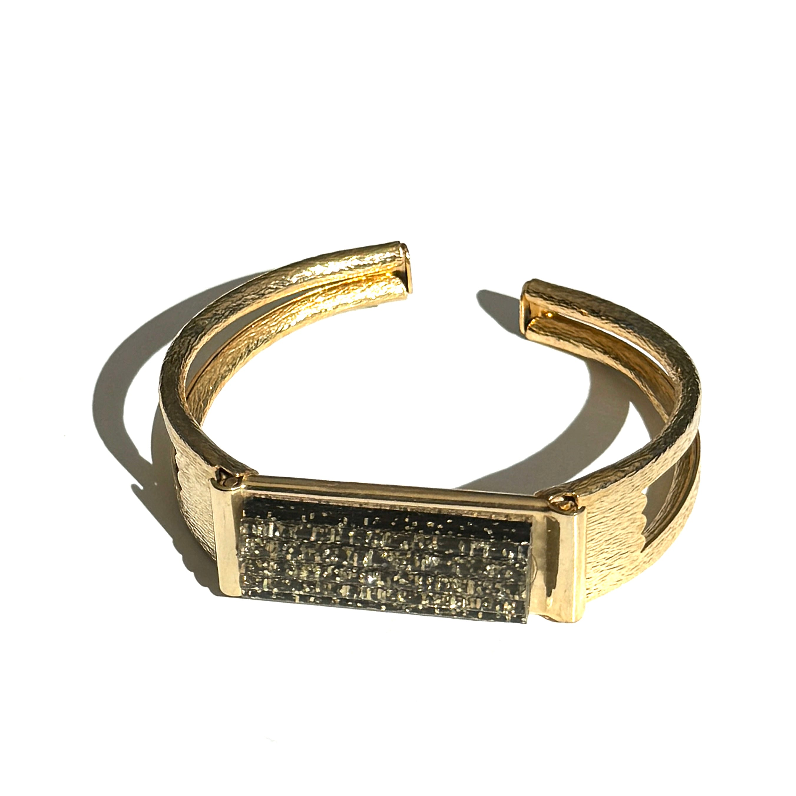 Glitterati Hinged Cuff Bracelet - AS IS