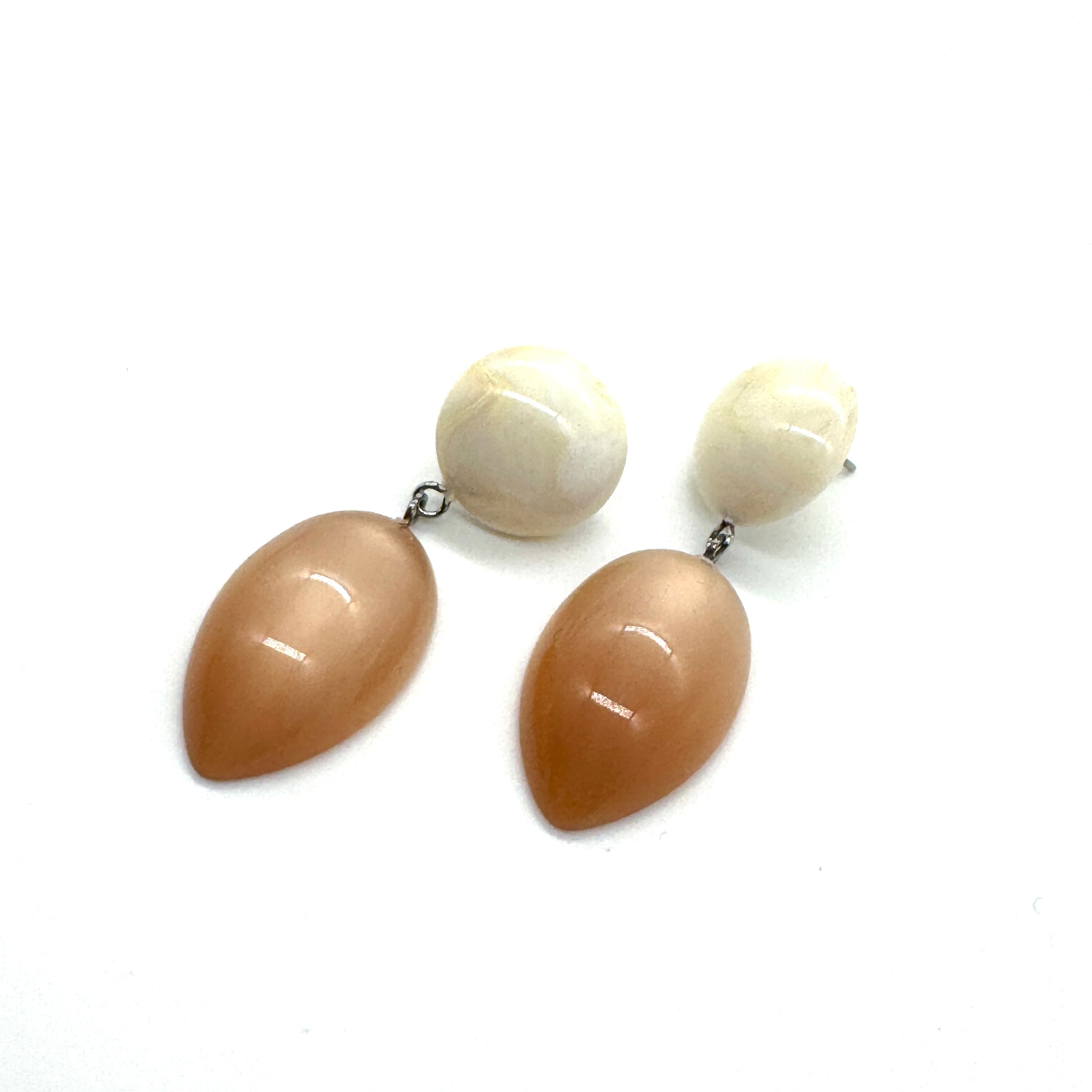 Champagne & Cream Drop Earrings