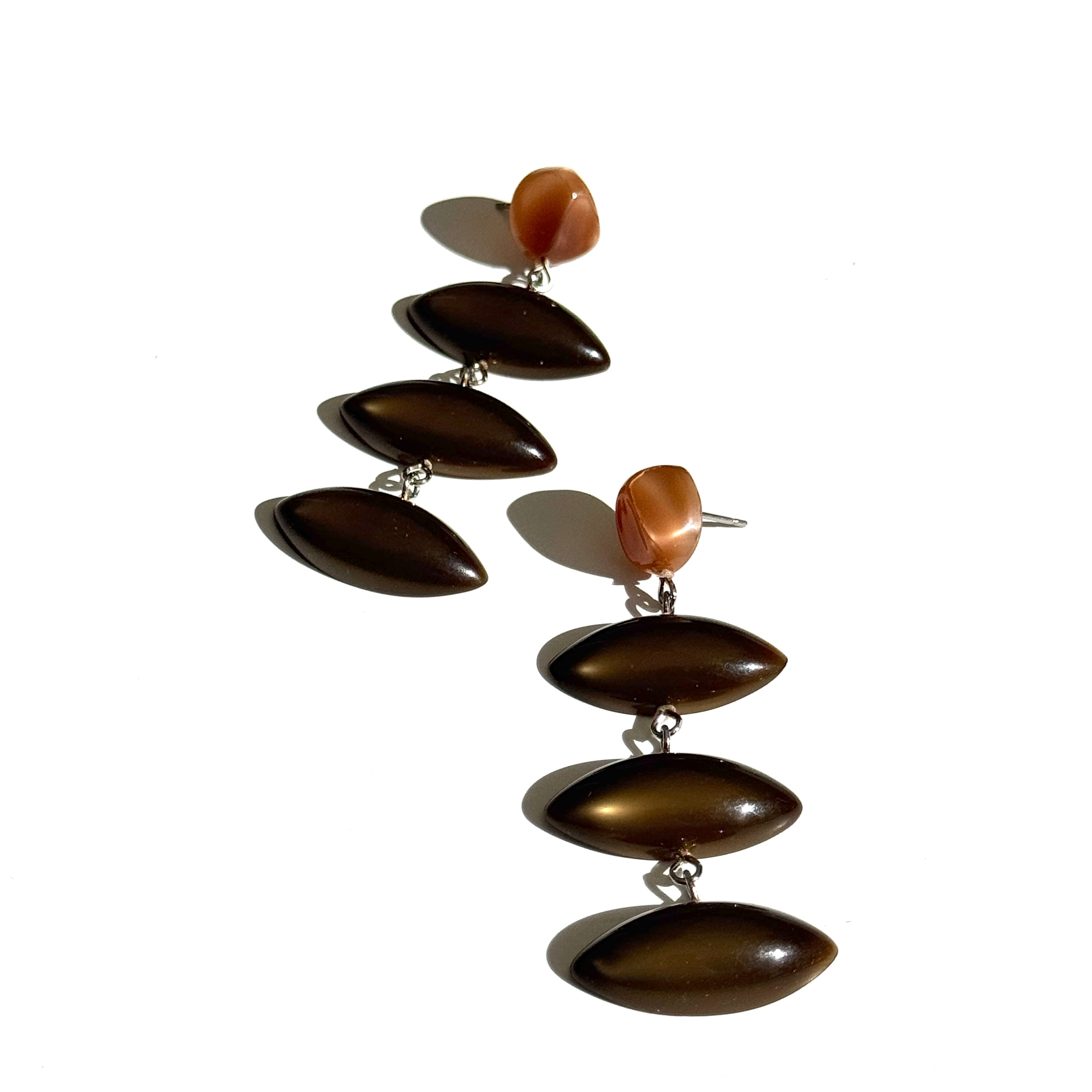 Cocoa Cascade Moonglow Earrings