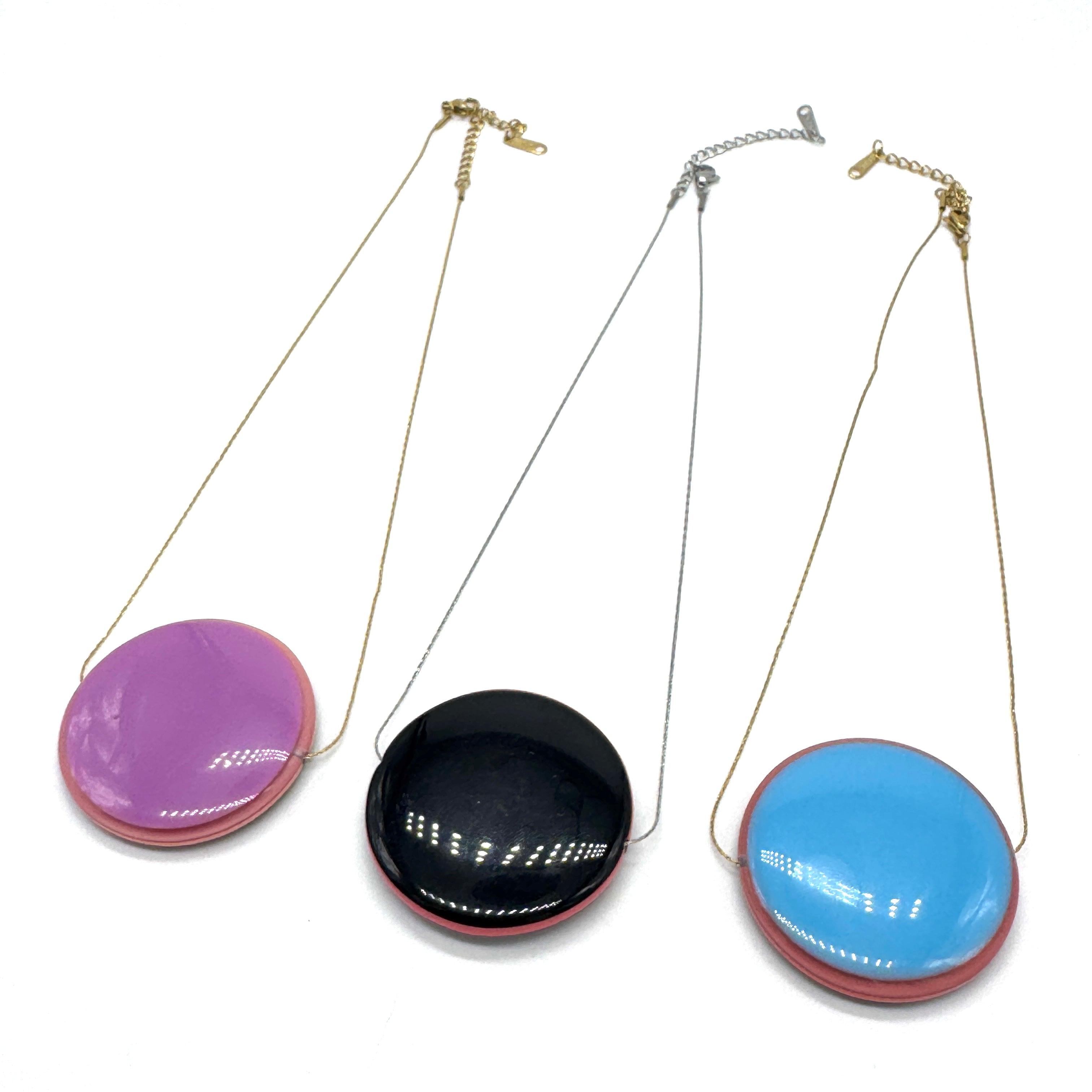 Twin Tone Reversible Slide Necklace