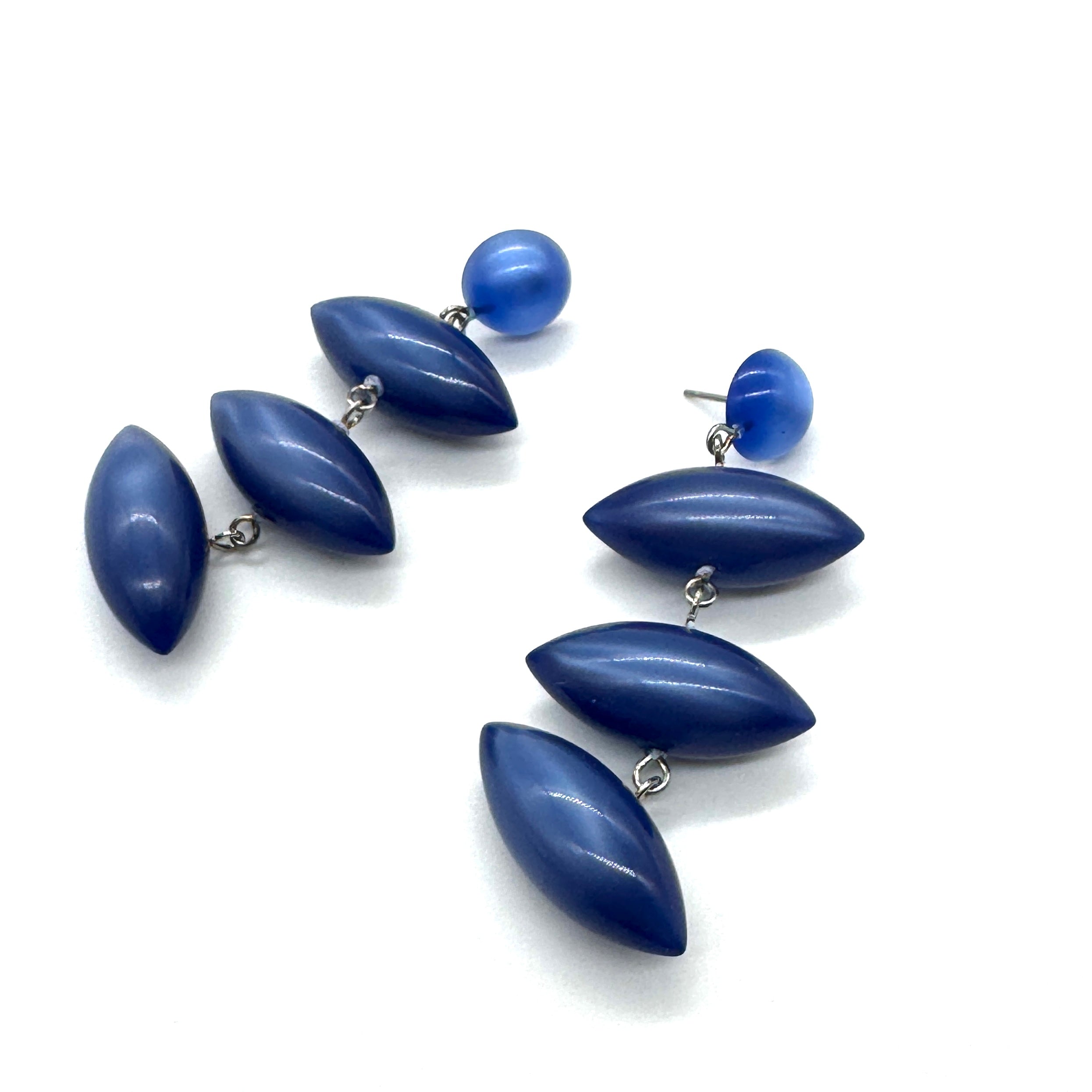 Sapphire Glow Drop Earrings