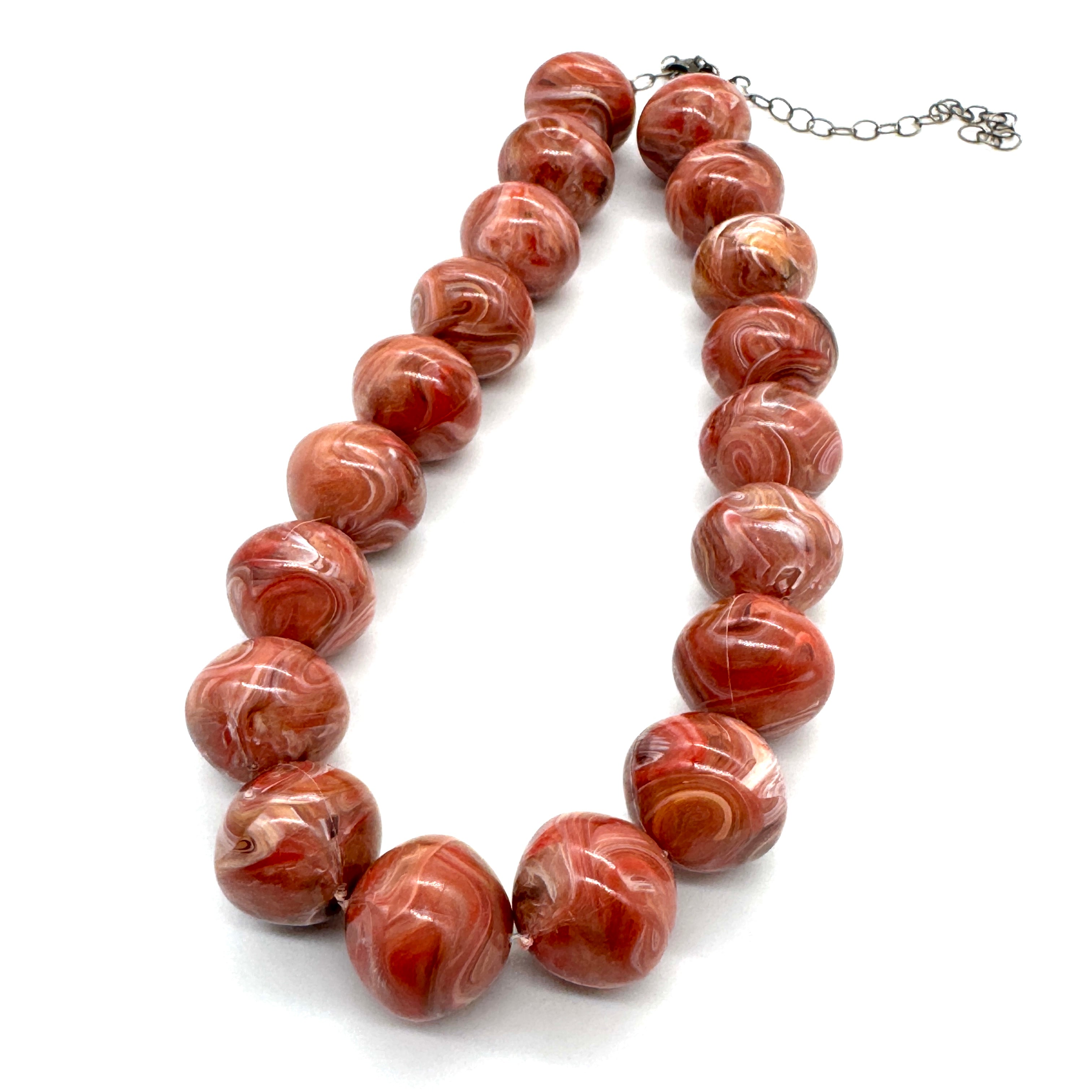Marbled Mandarin Marco Necklace