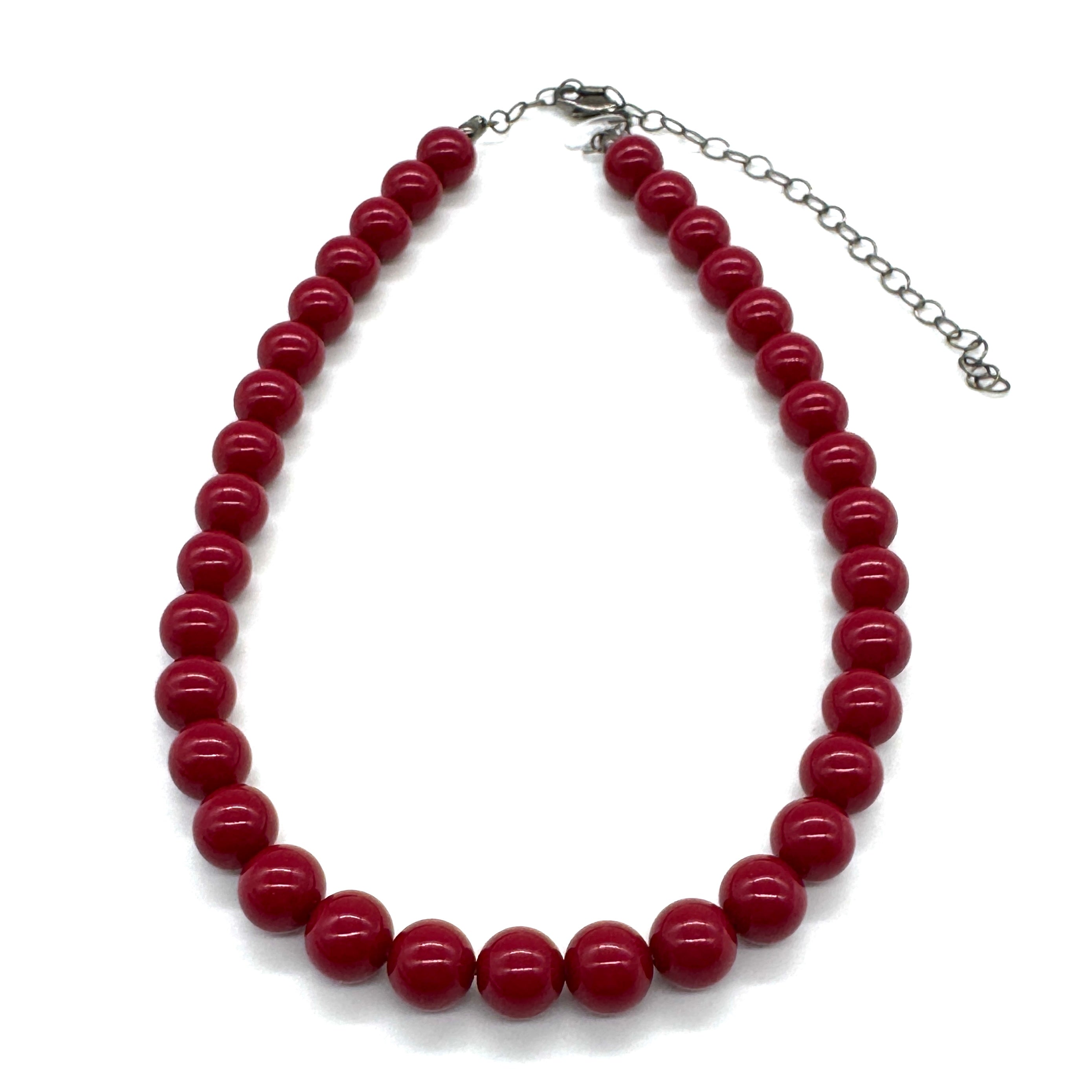 Speckled Cranberry Marco Necklace