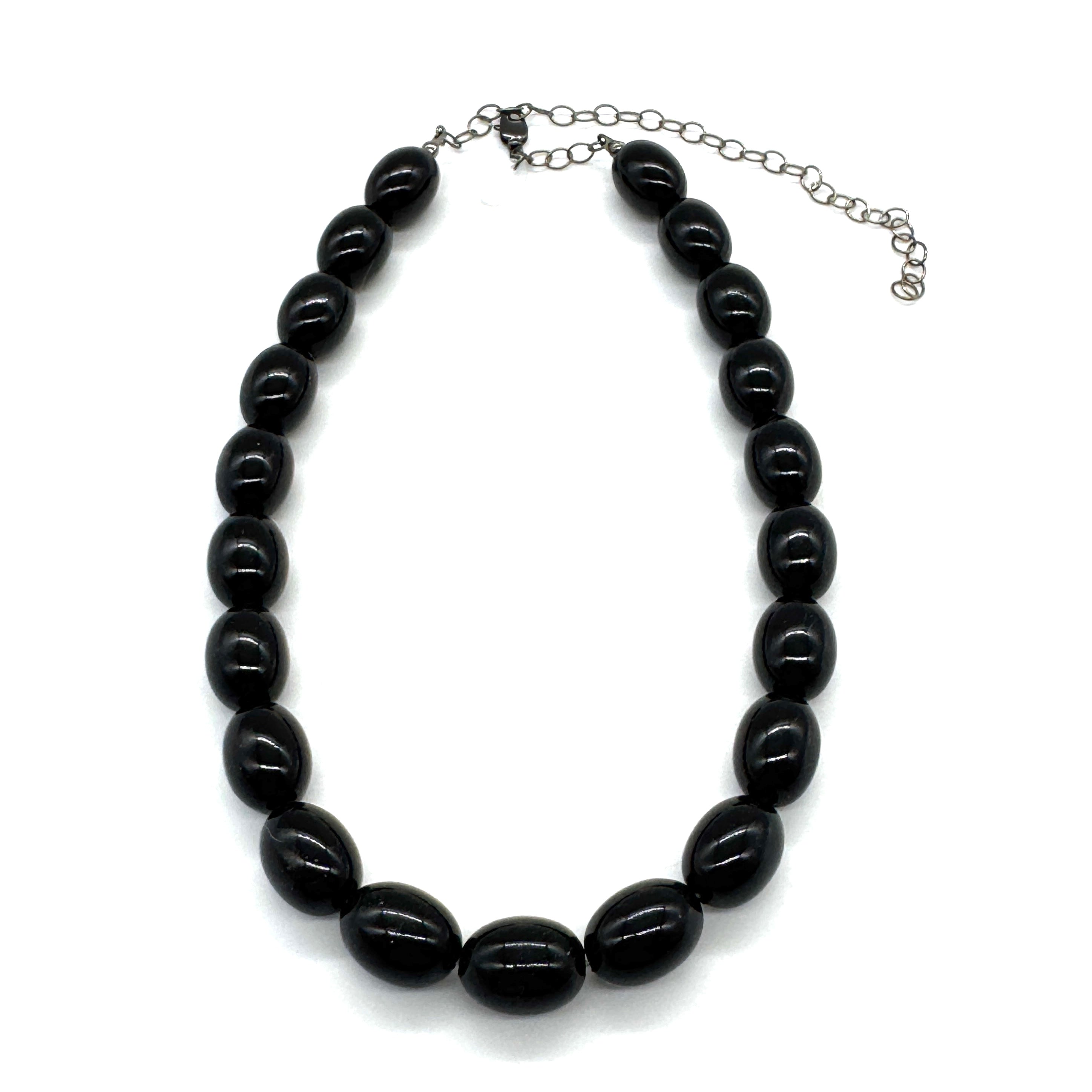 Onyx Ovals Marco Necklace