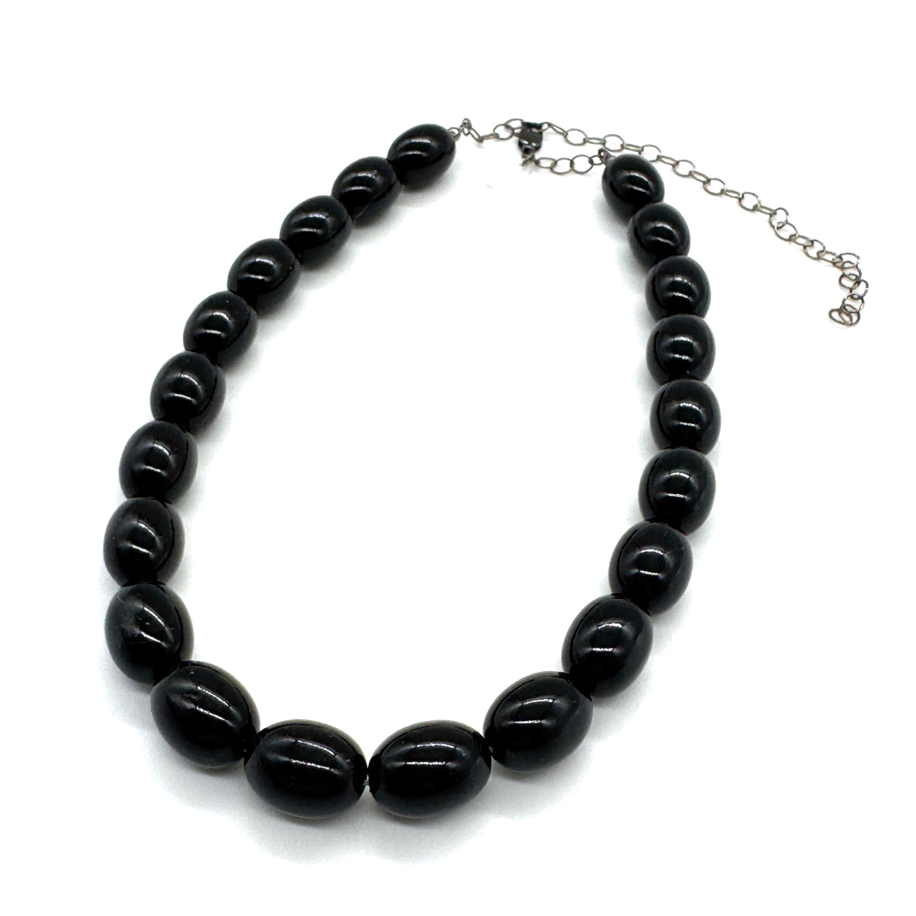 Onyx Ovals Marco Necklace