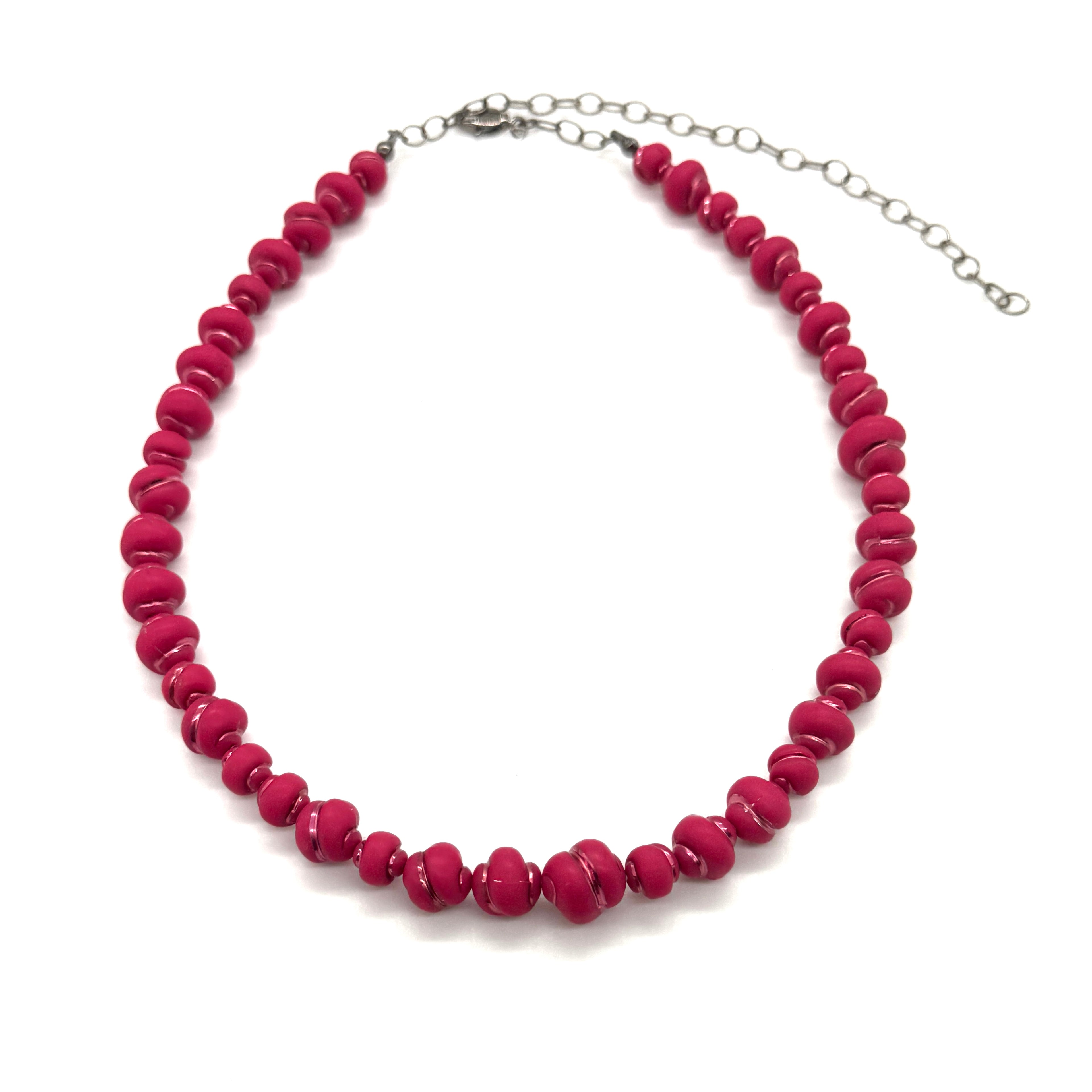 Pink And Gold Nugget Marco Necklace