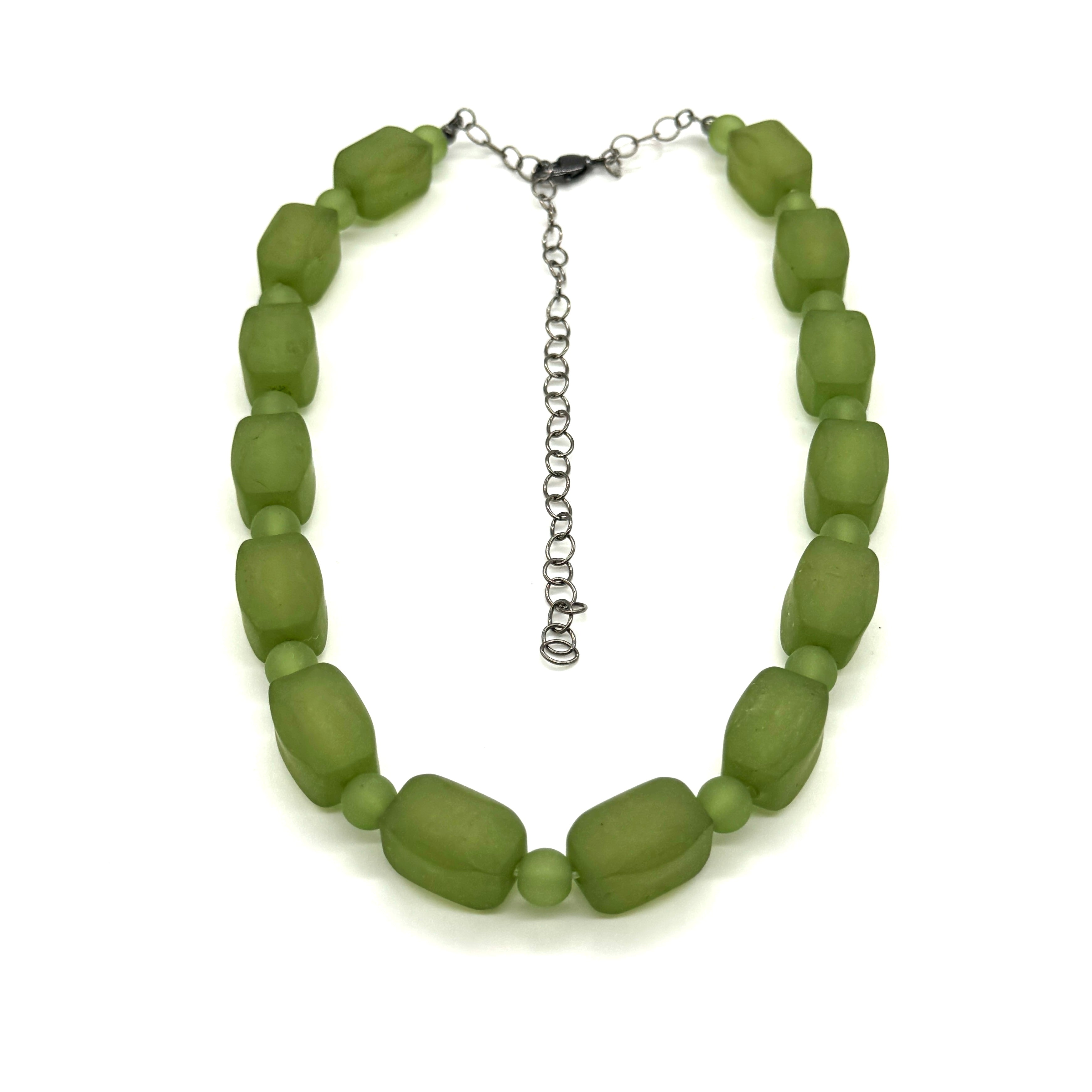 Olive Cubes Marco Necklace