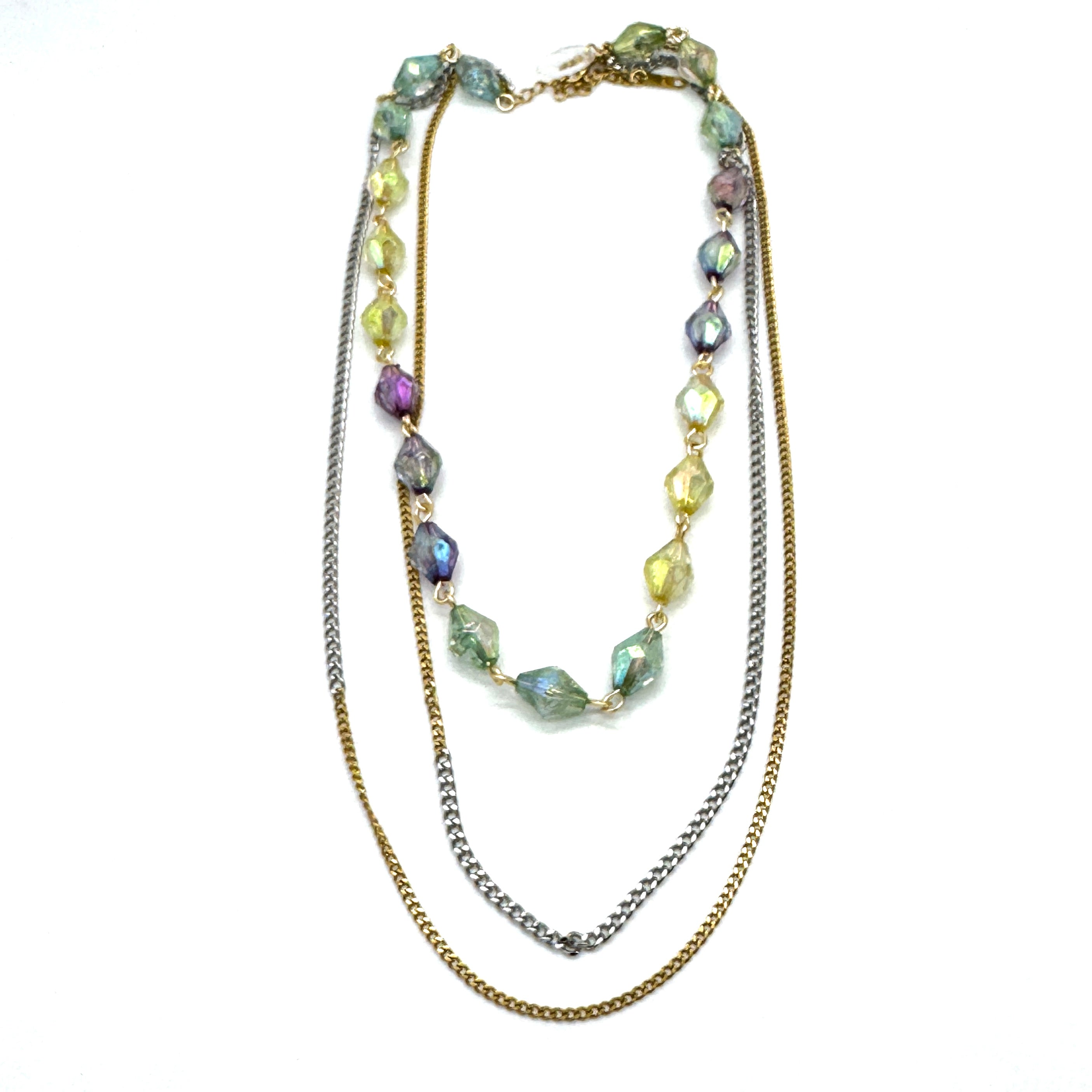 Mixed Signal Aura Trifecta Necklace