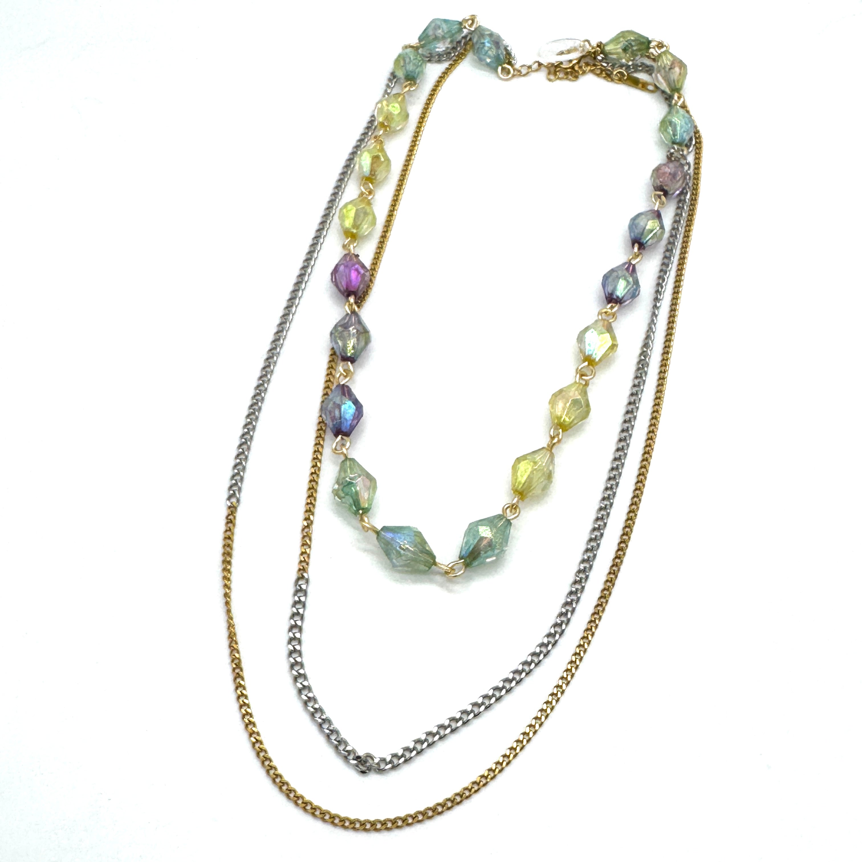 Mixed Signal Aura Trifecta Necklace