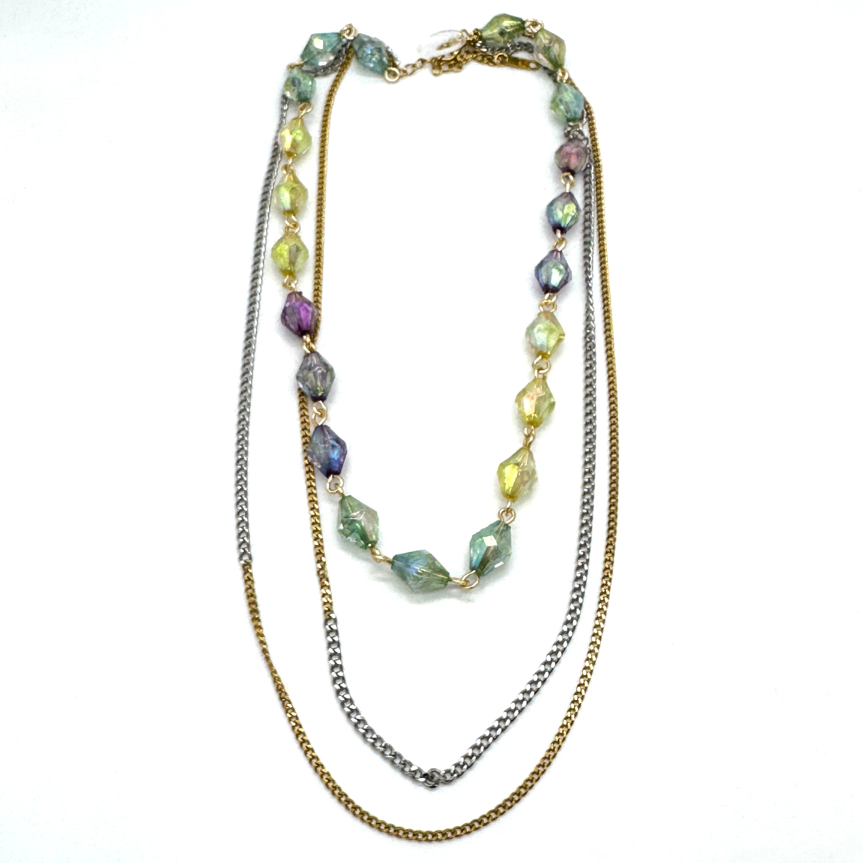 Mixed Signal Aura Trifecta Necklace