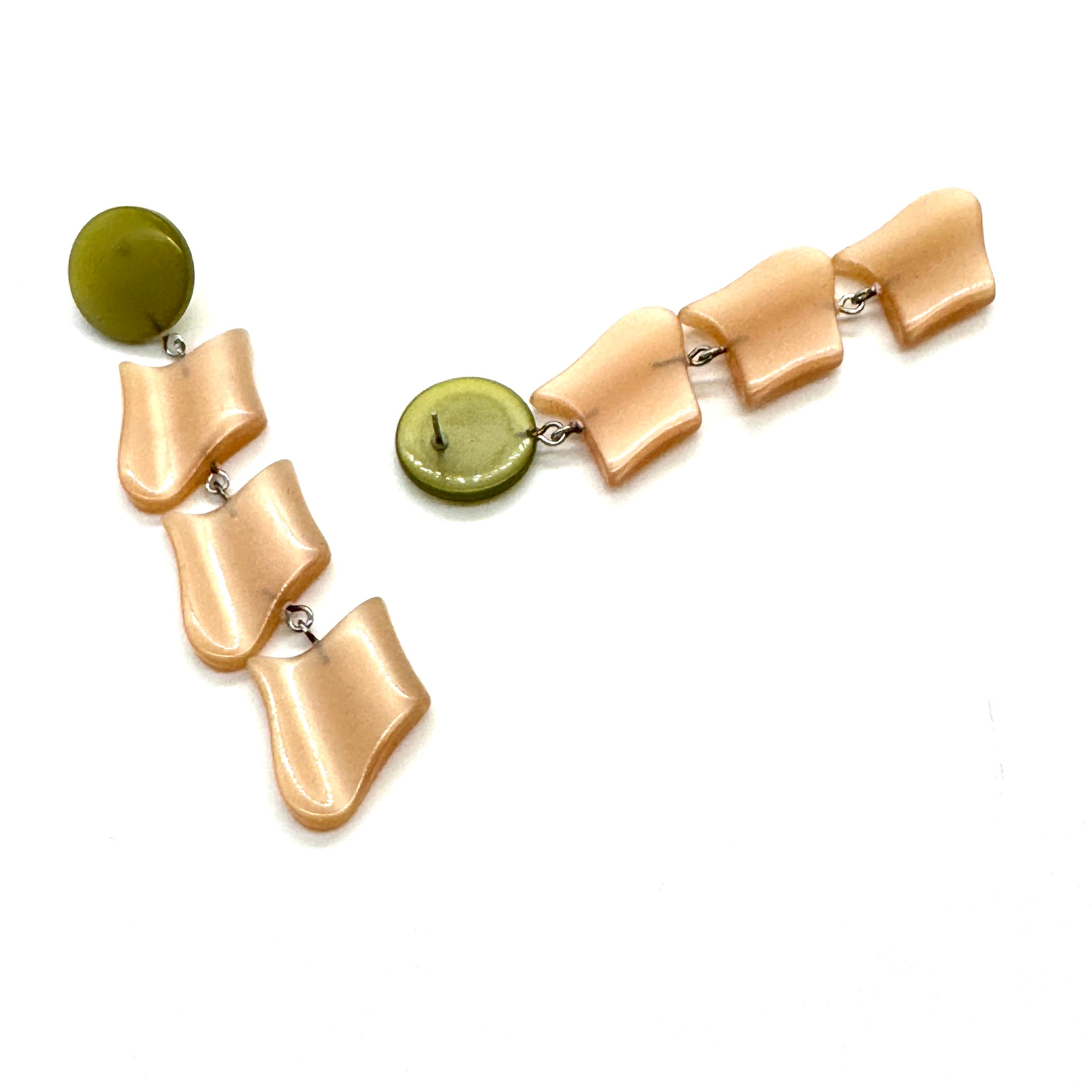 Olive & Sand Moonglow Earrings