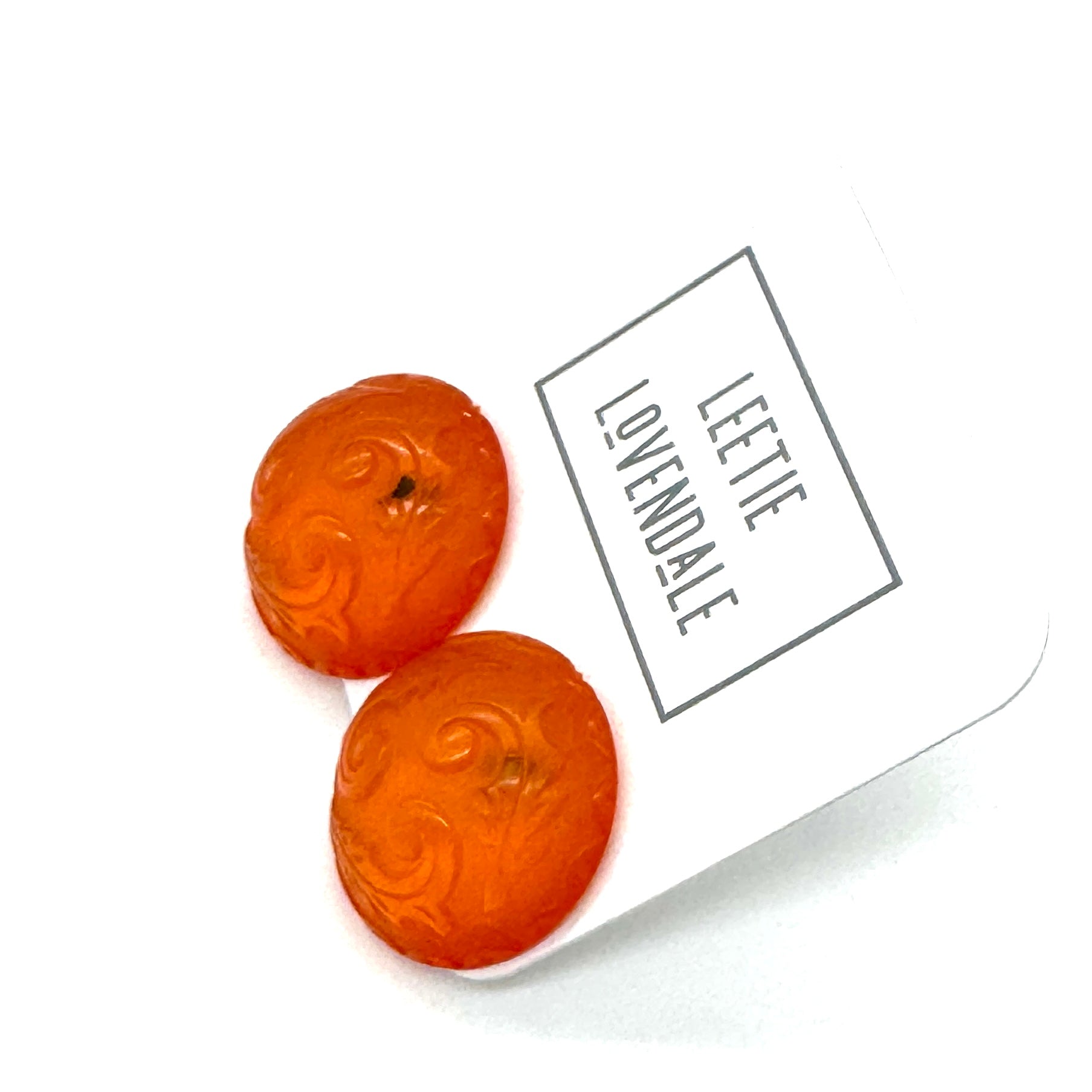 Holly Button Stud Earrings