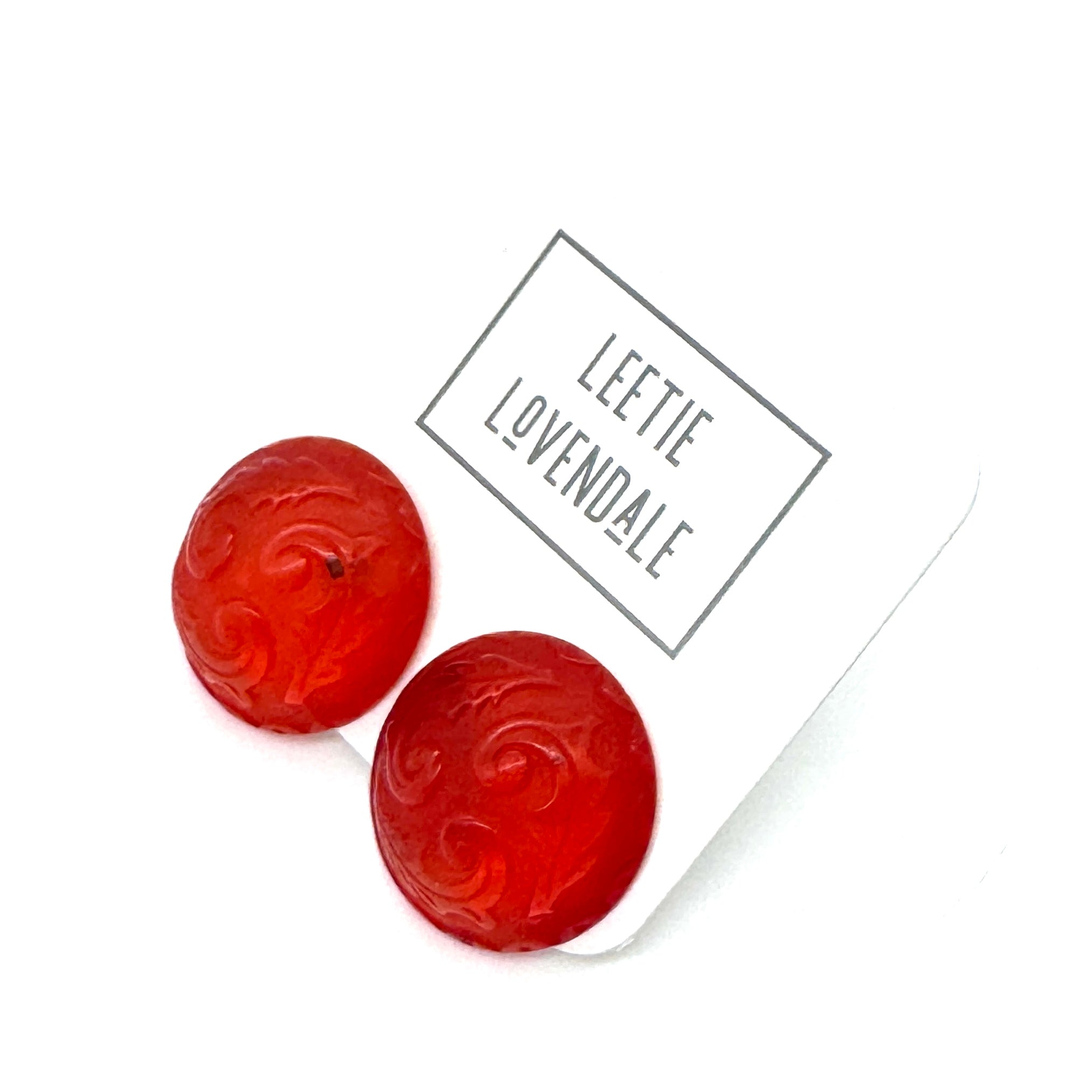 Holly Button Stud Earrings