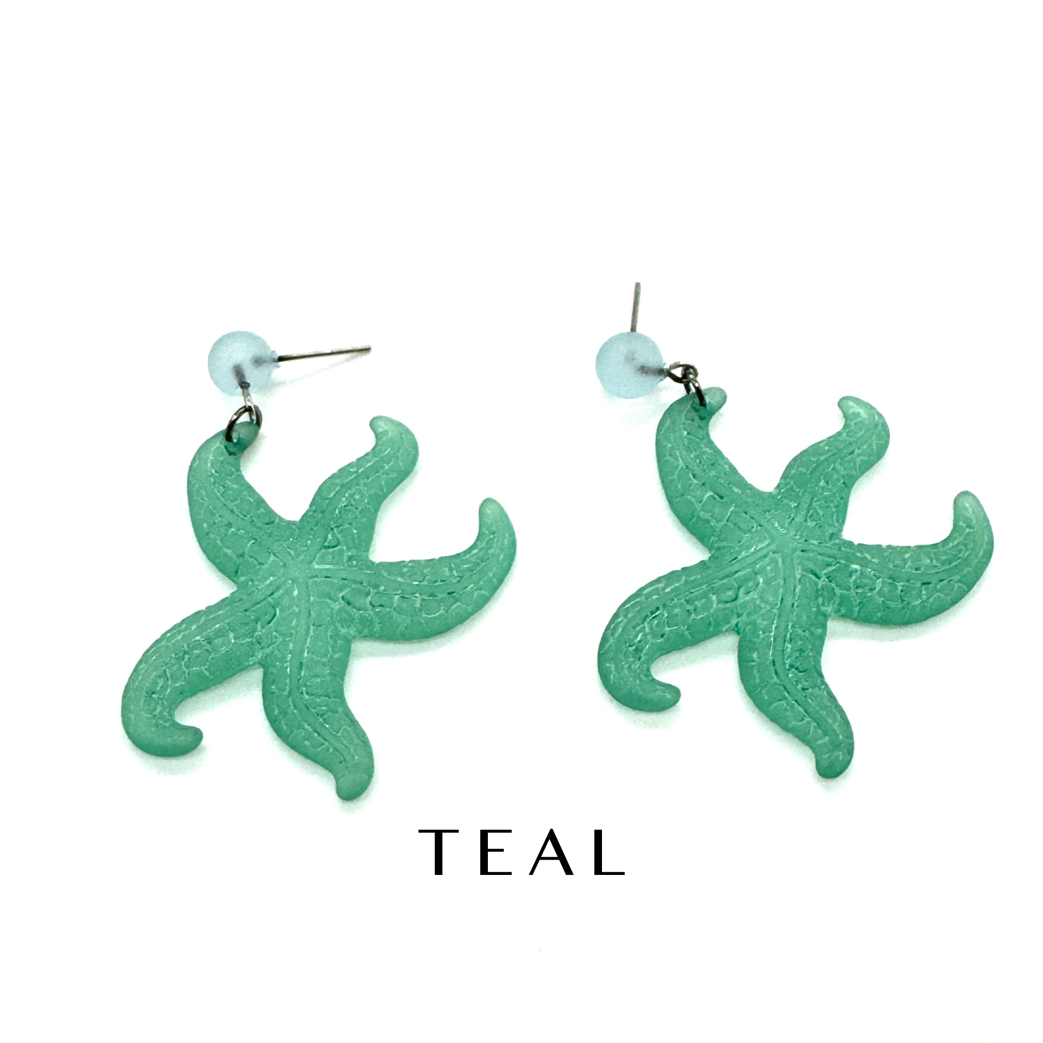 Frosty Starfish Drop Earrings