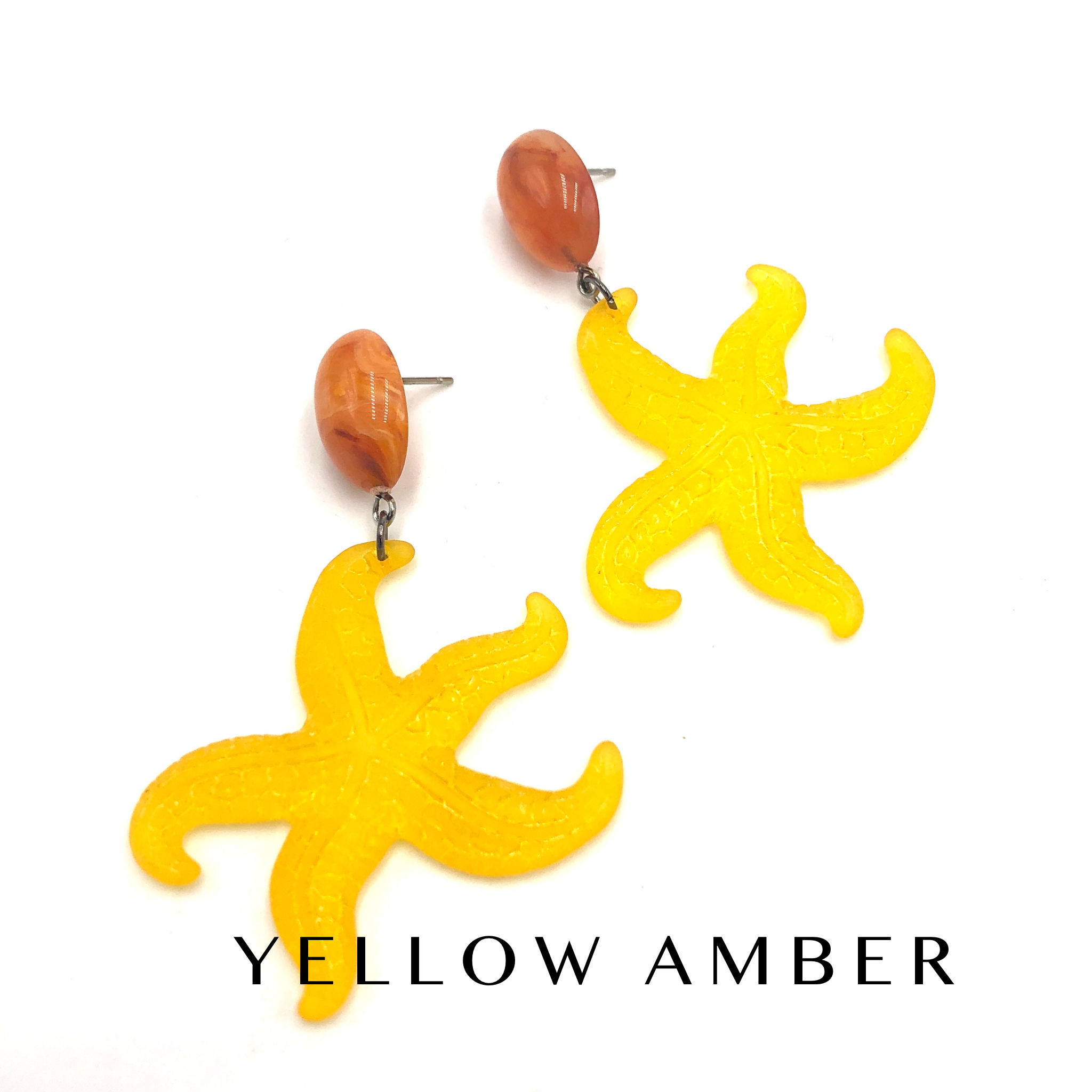 Frosty Starfish Drop Earrings