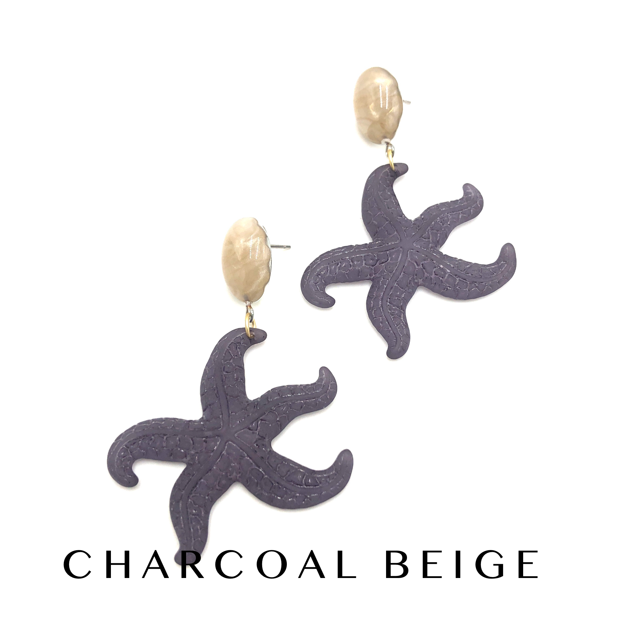Frosty Starfish Drop Earrings