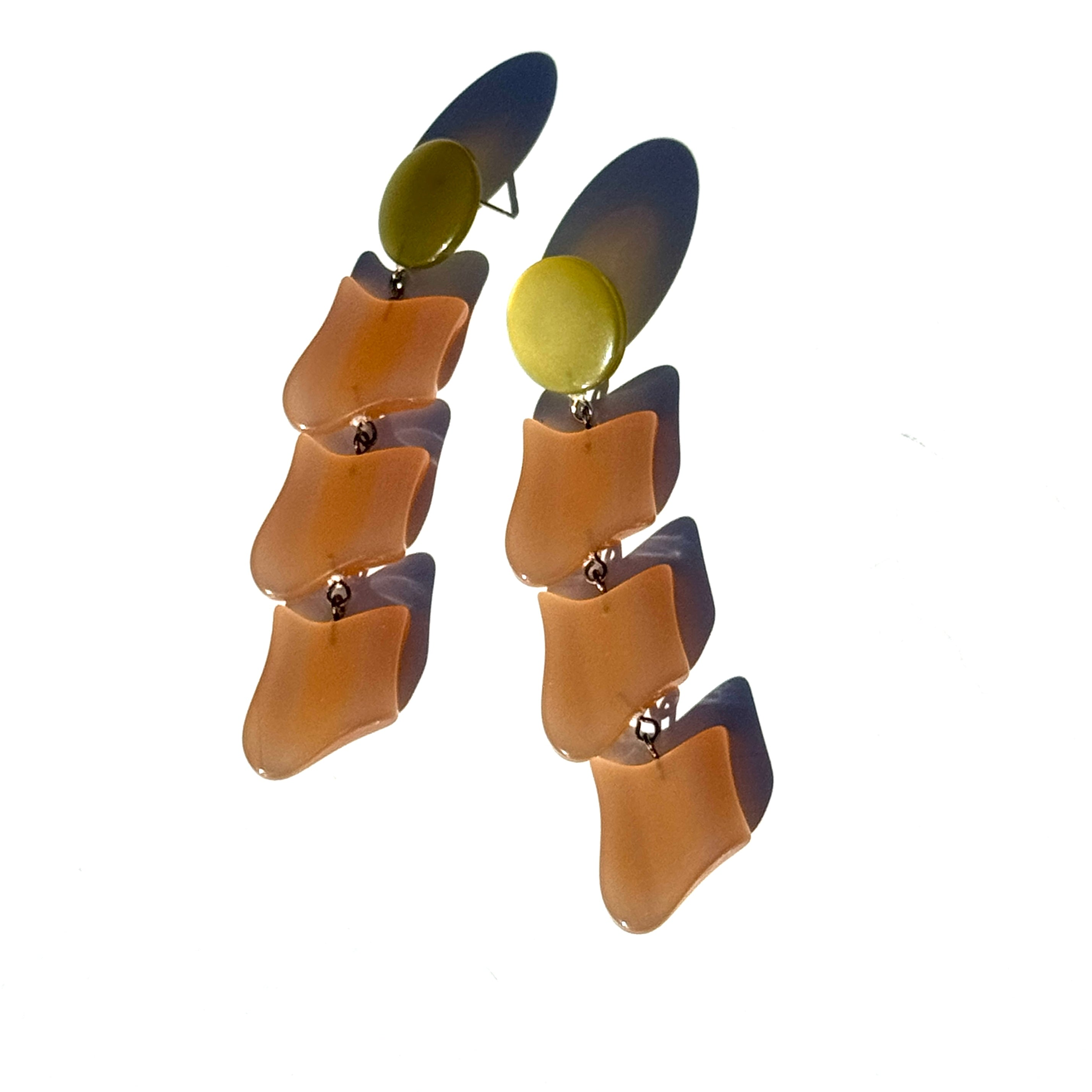 Olive & Sand Moonglow Earrings