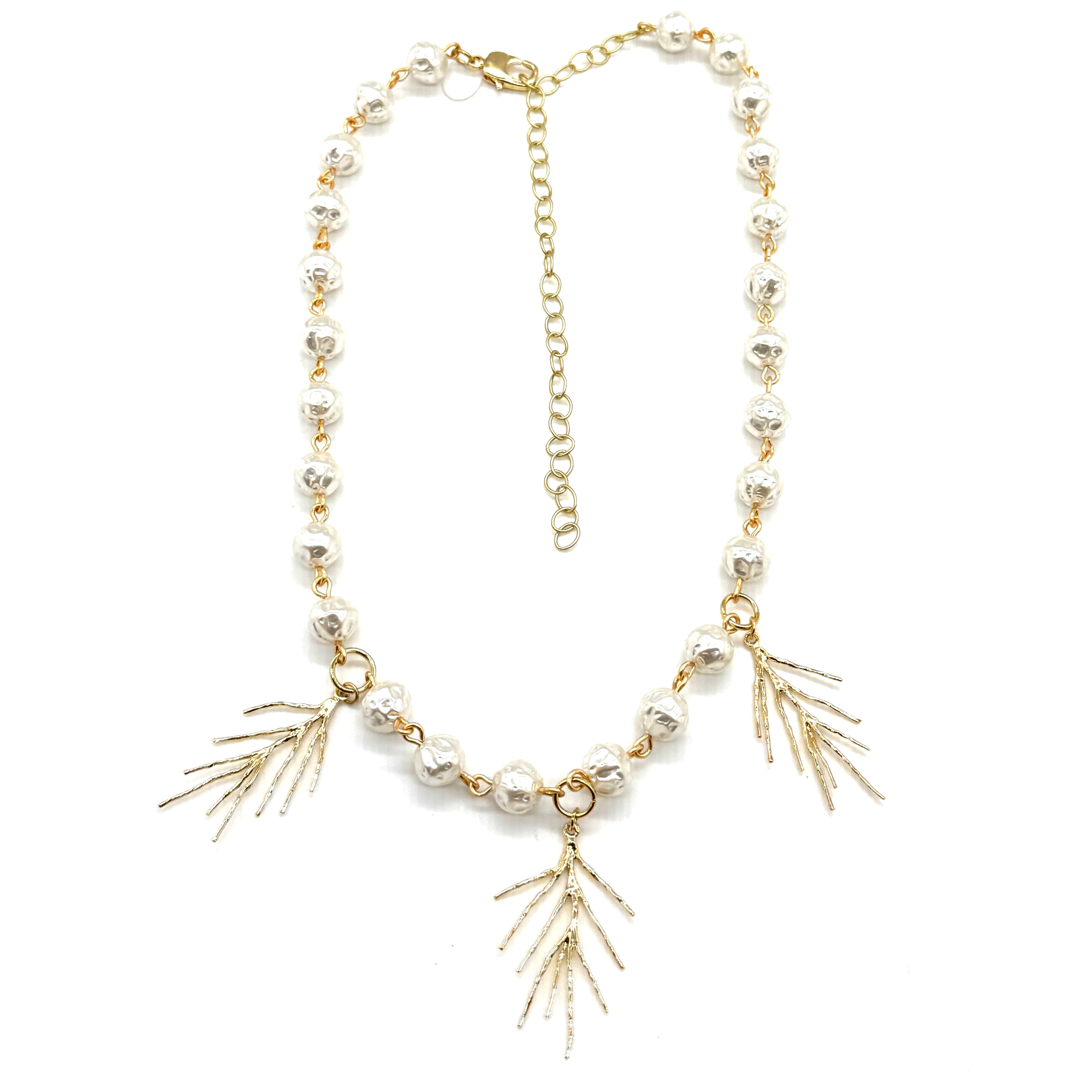 Winter Pine Pearl Necklace