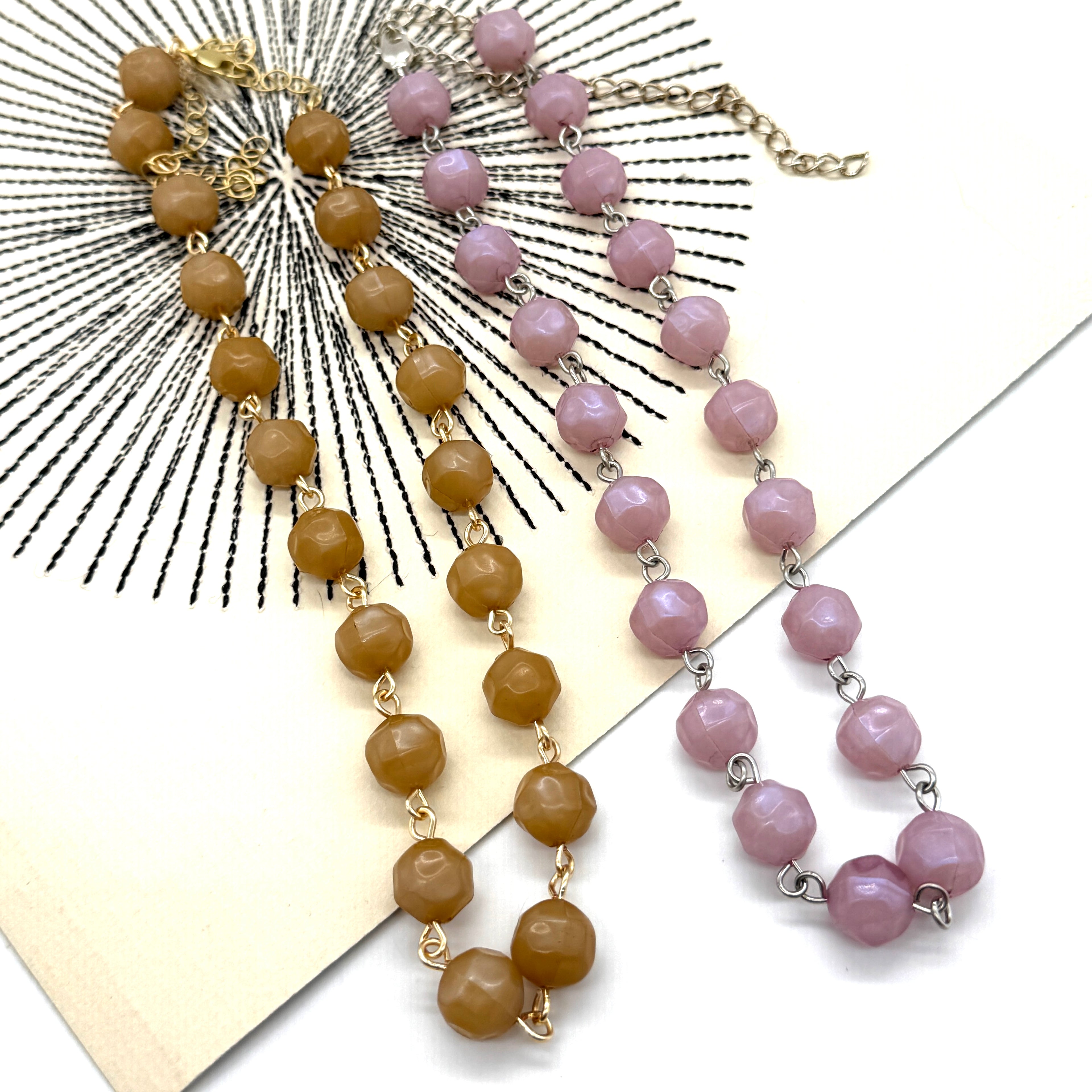 Dusty Petal Luster Amelia Necklace