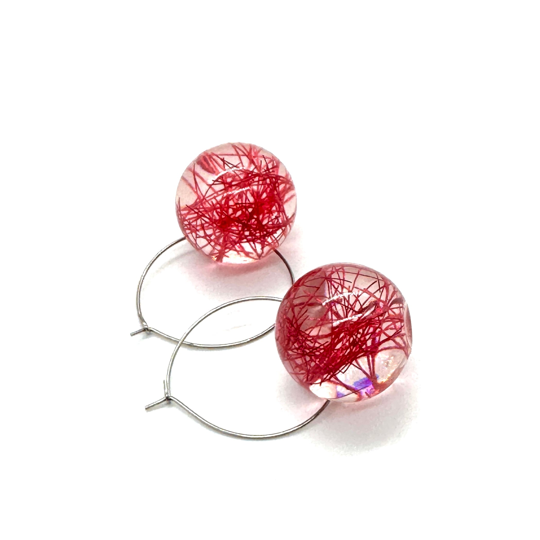 Confetti Orb Hoop Earrings