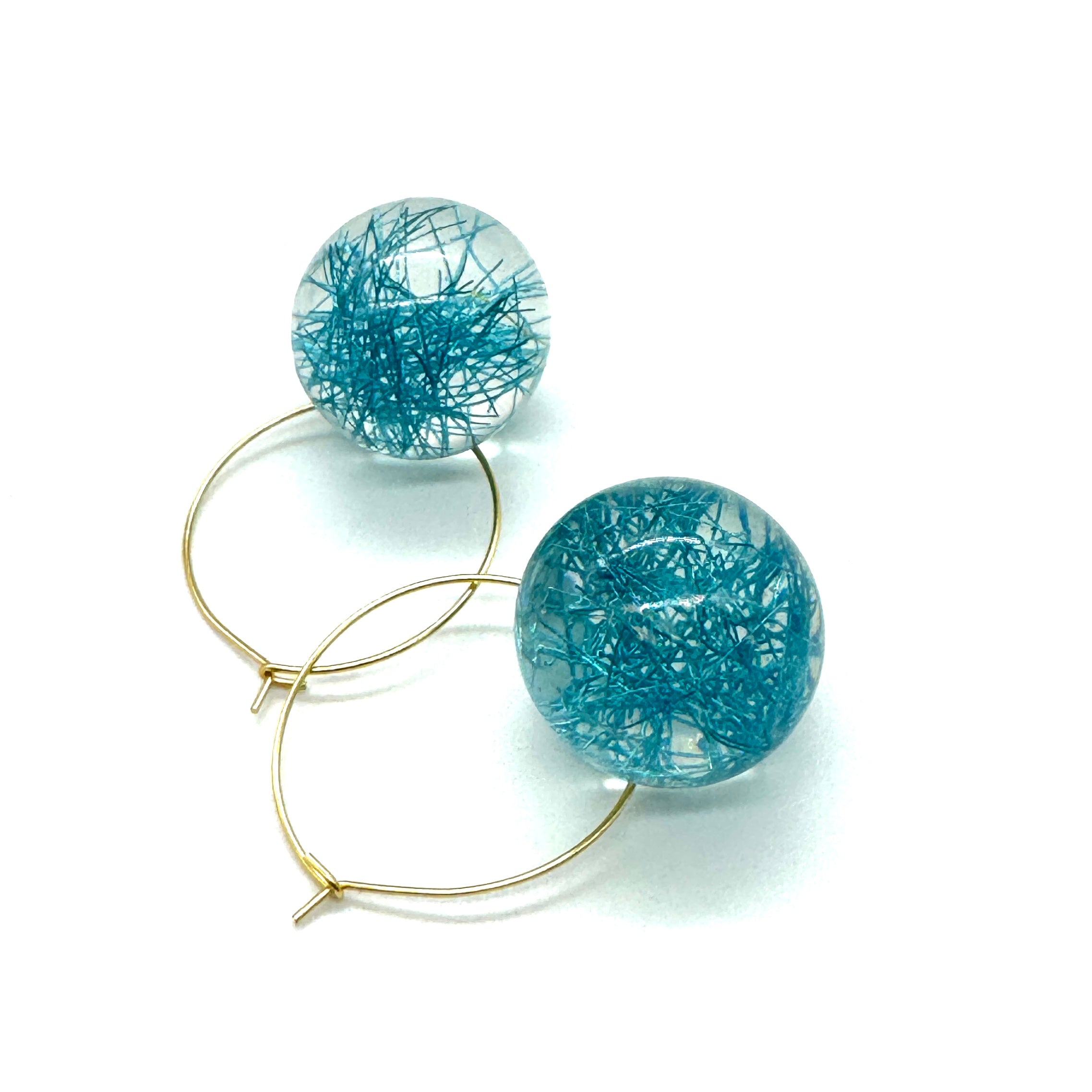 Confetti Orb Hoop Earrings