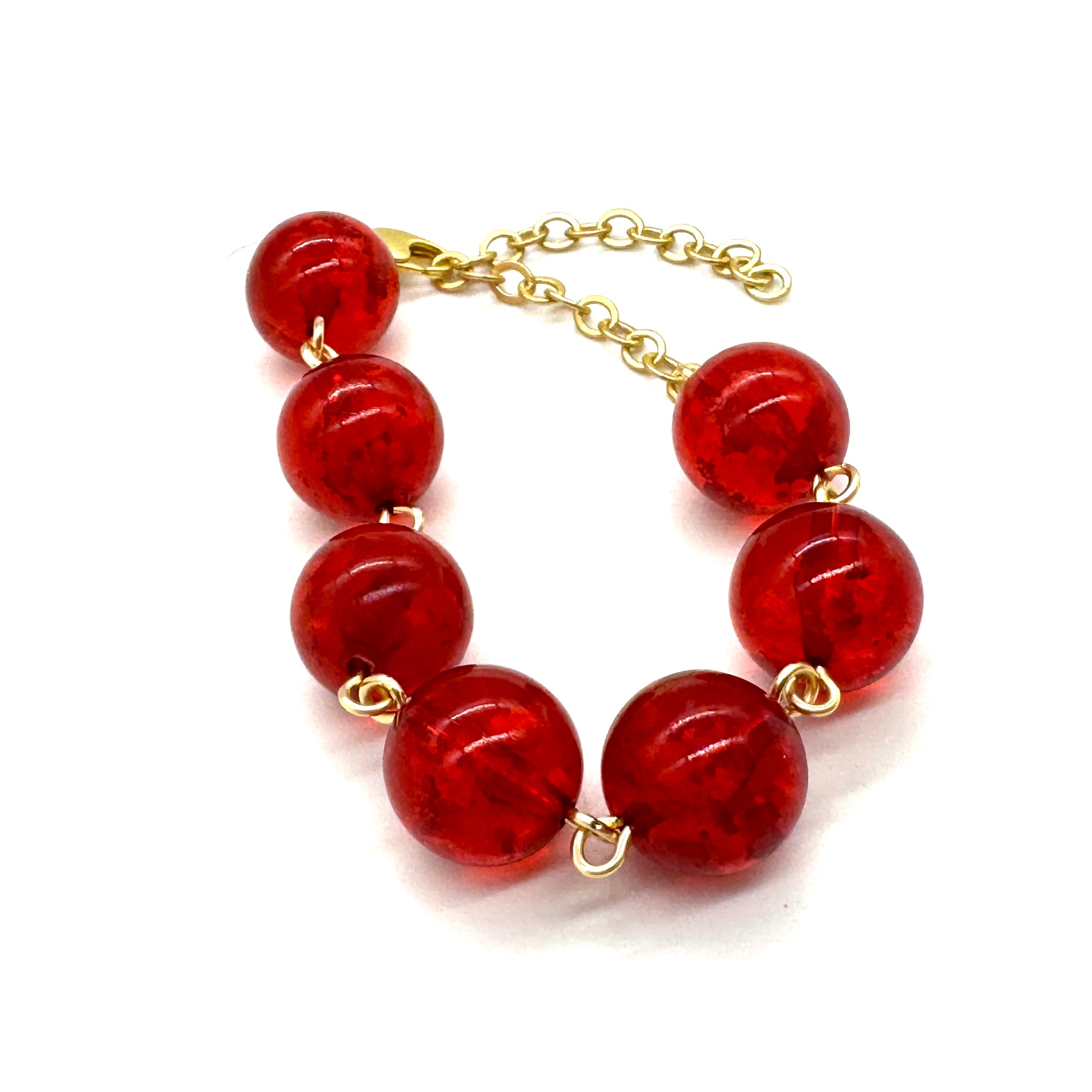 Red Berry Confetti Betsy Bracelet