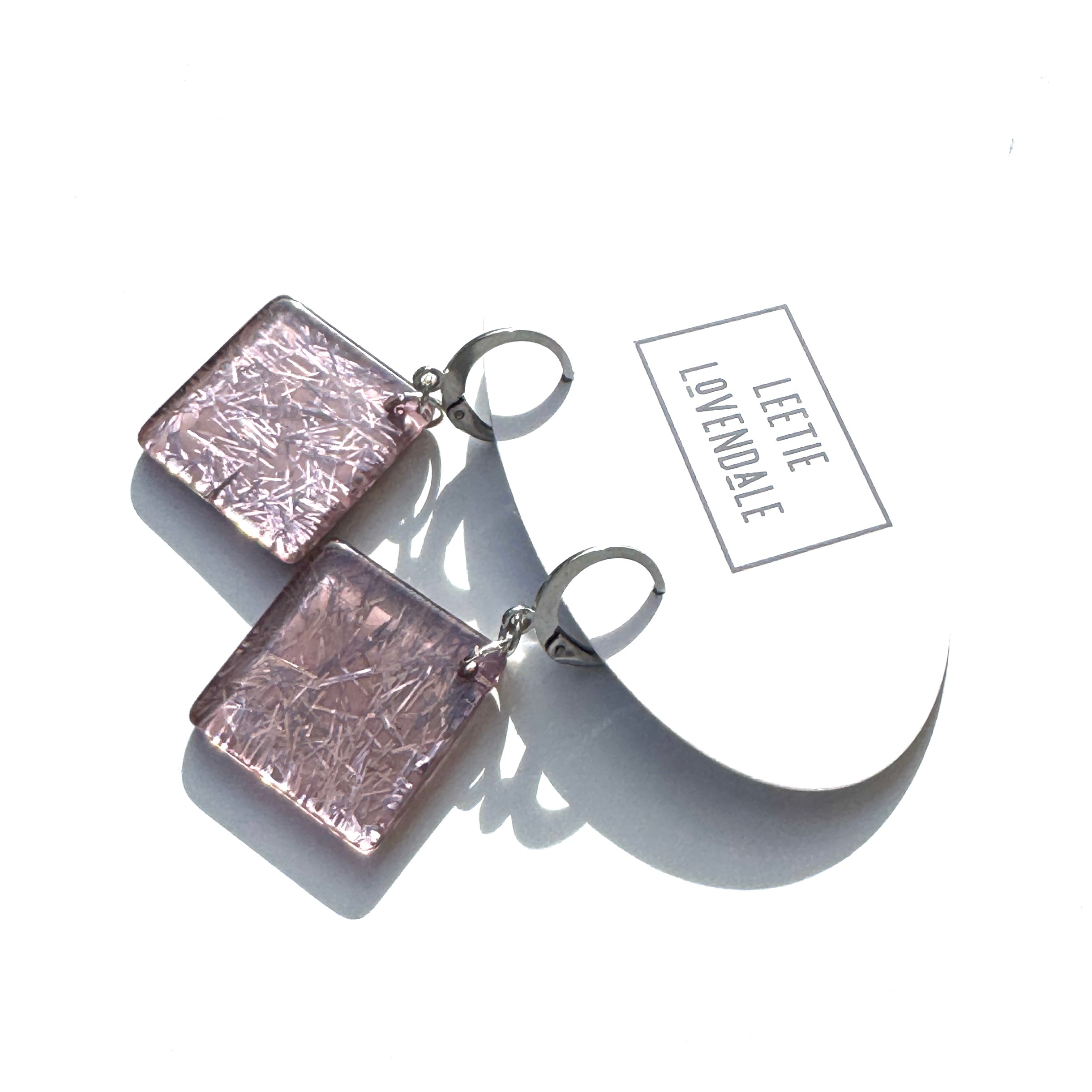 Italian Confetti Glitter Drop Earrings