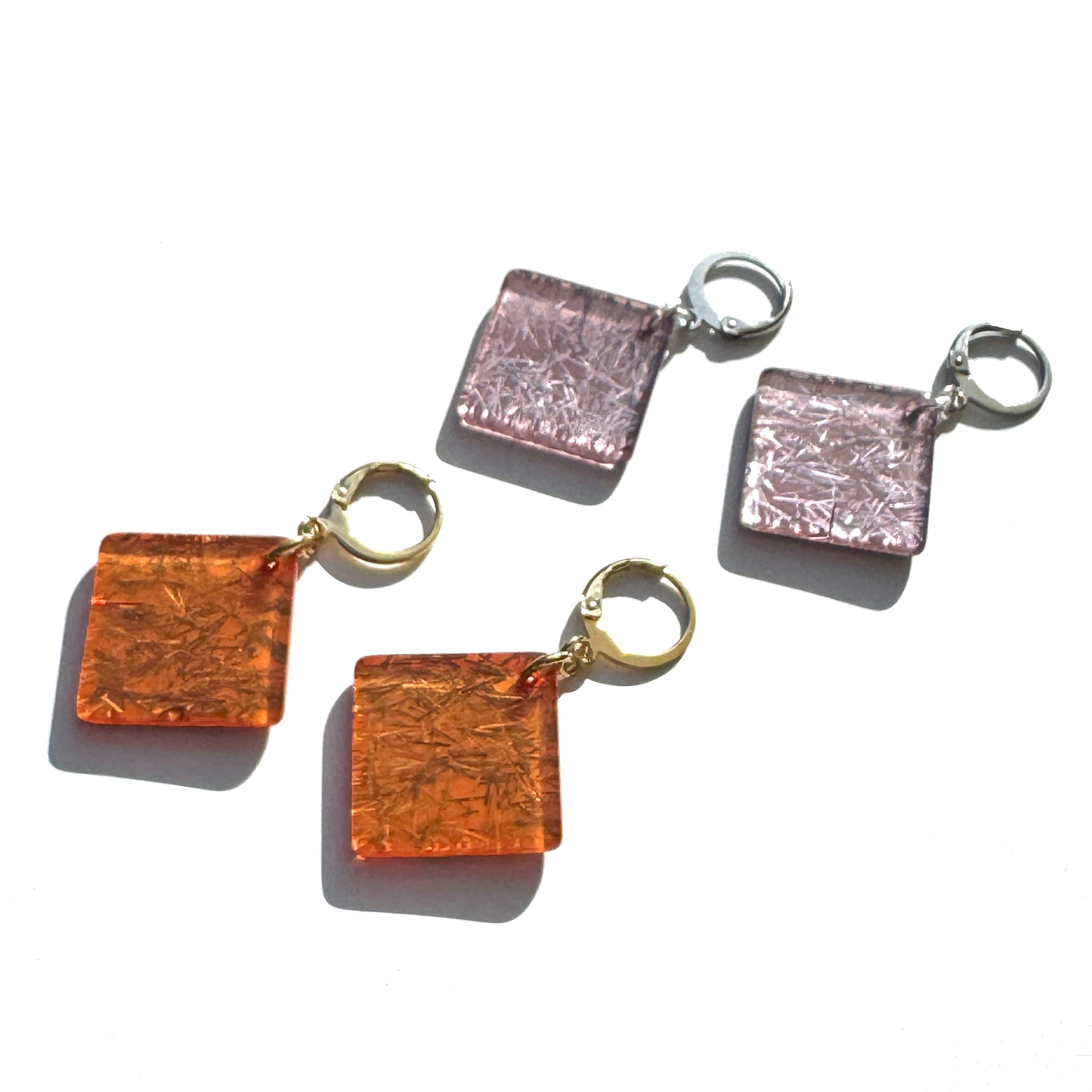 Italian Confetti Glitter Drop Earrings