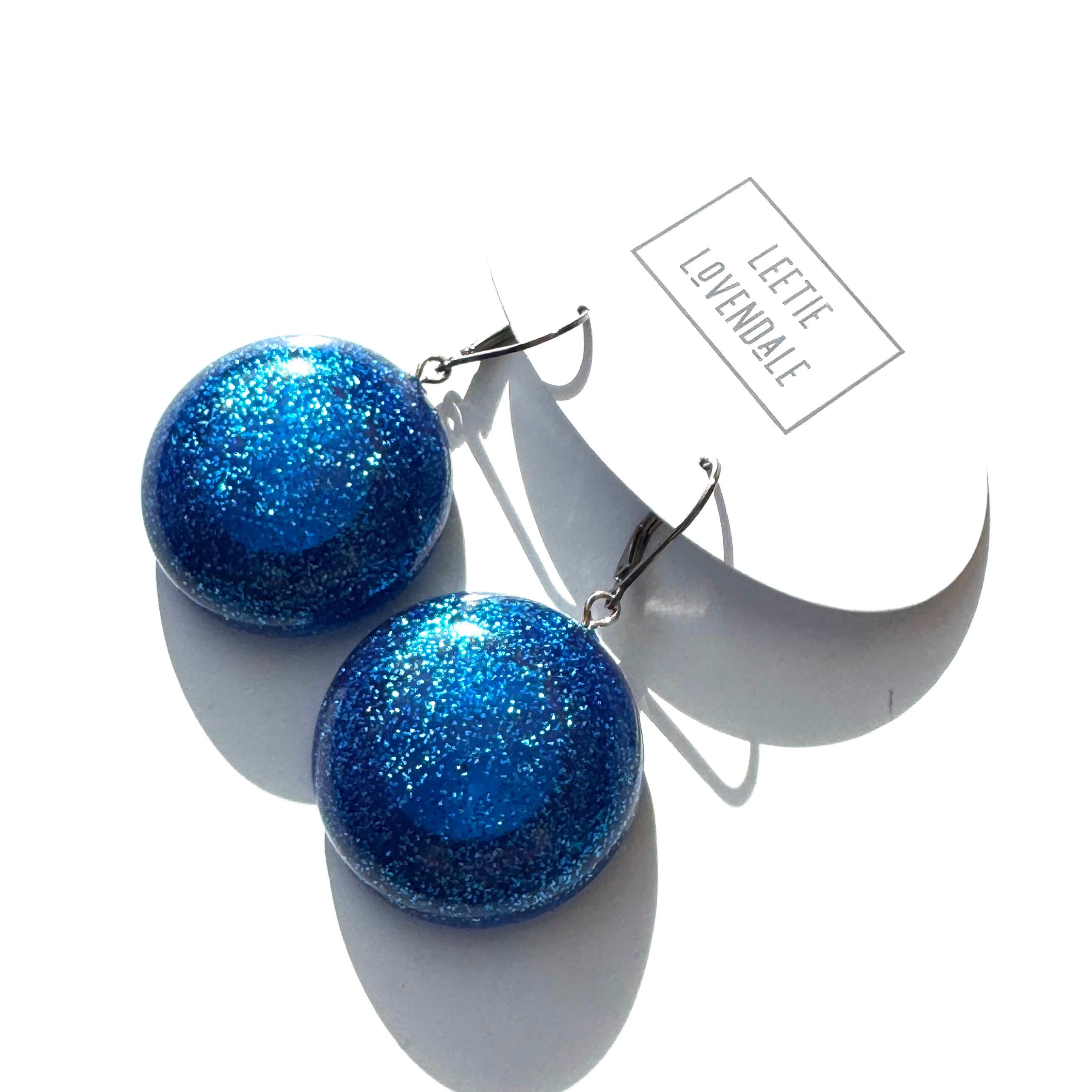 Lazerbeam Glitter Drop Earrings