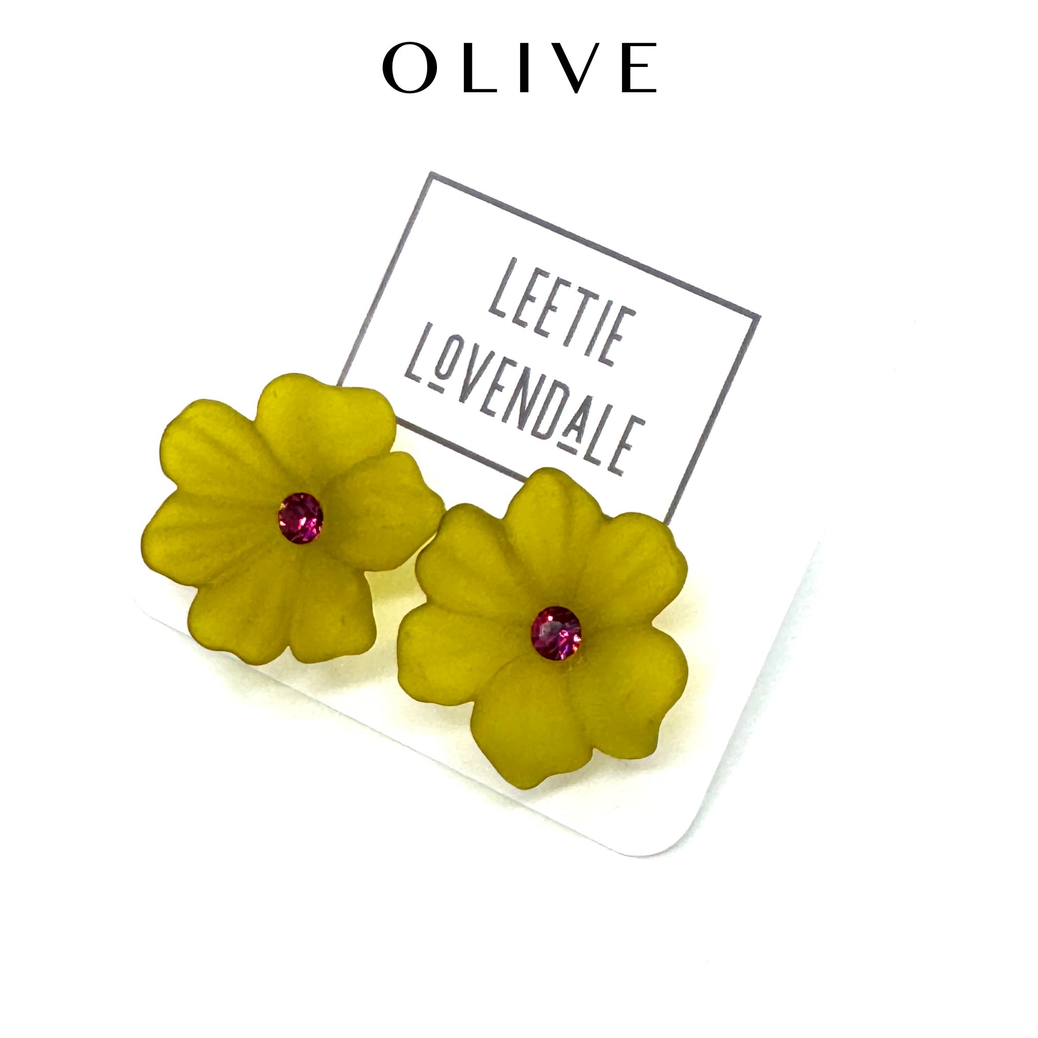 Jumbo Crystal Bloom Stud Earrings