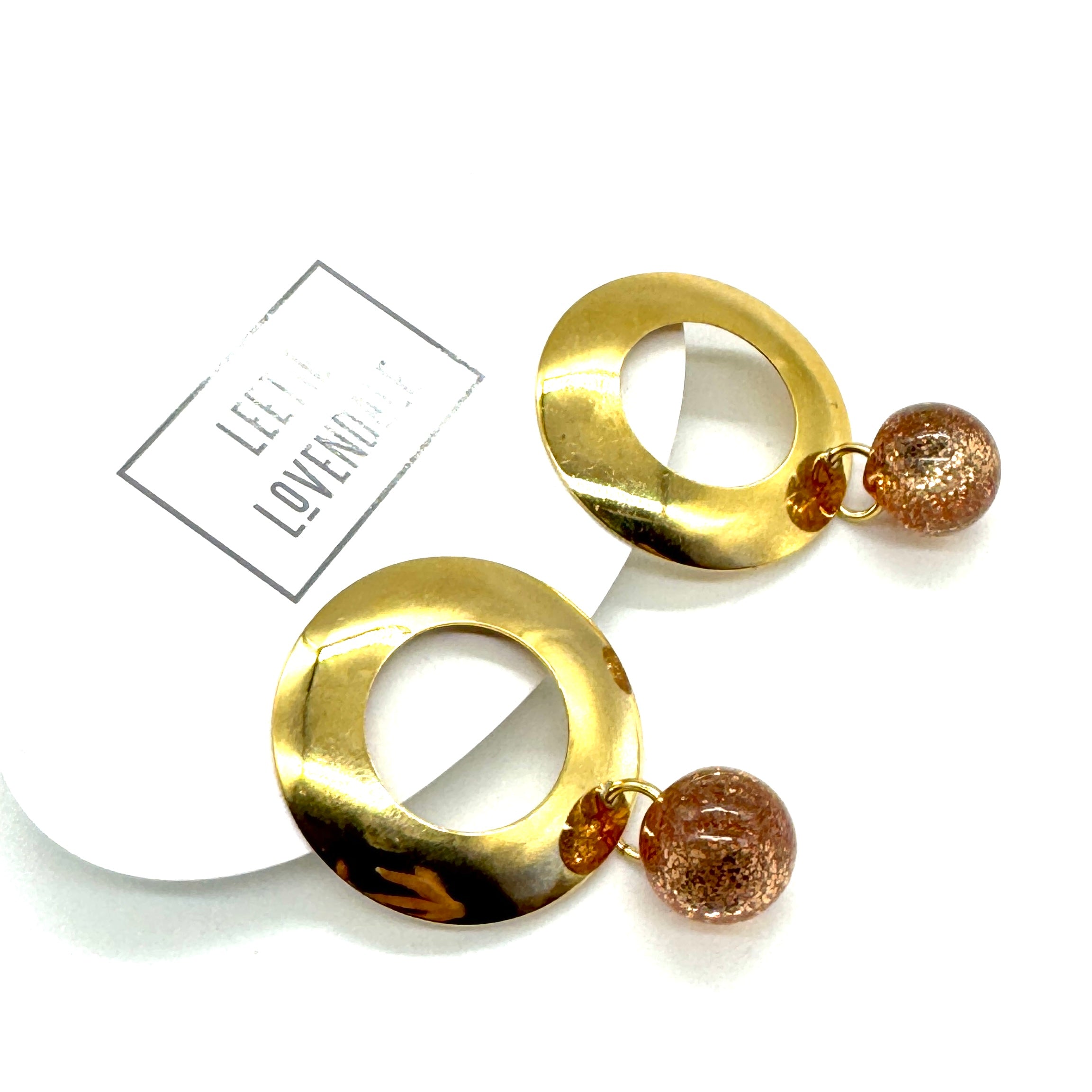 Glitter Drop Orbital Earrings