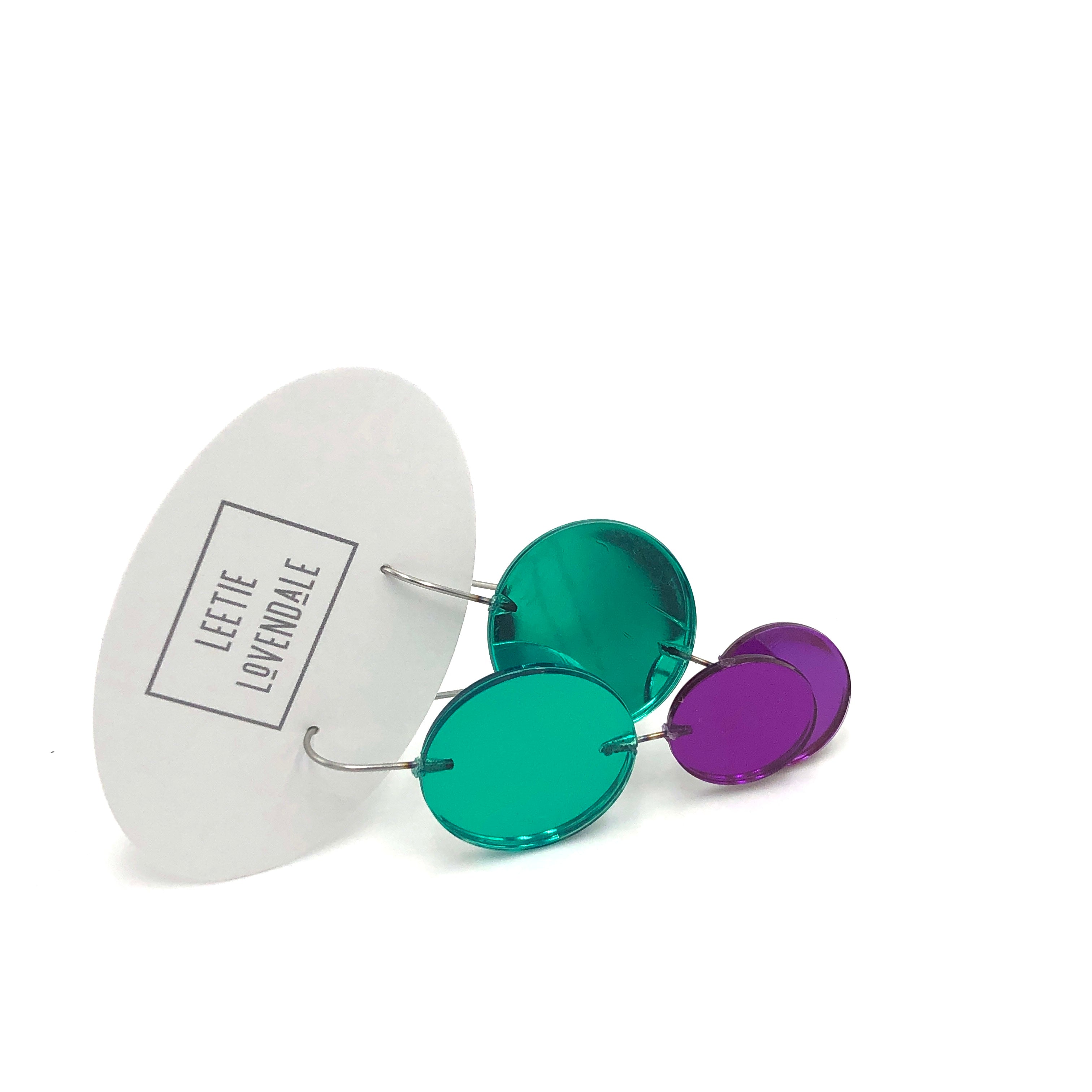 CandyLand Mirror 2-Drop Earrings