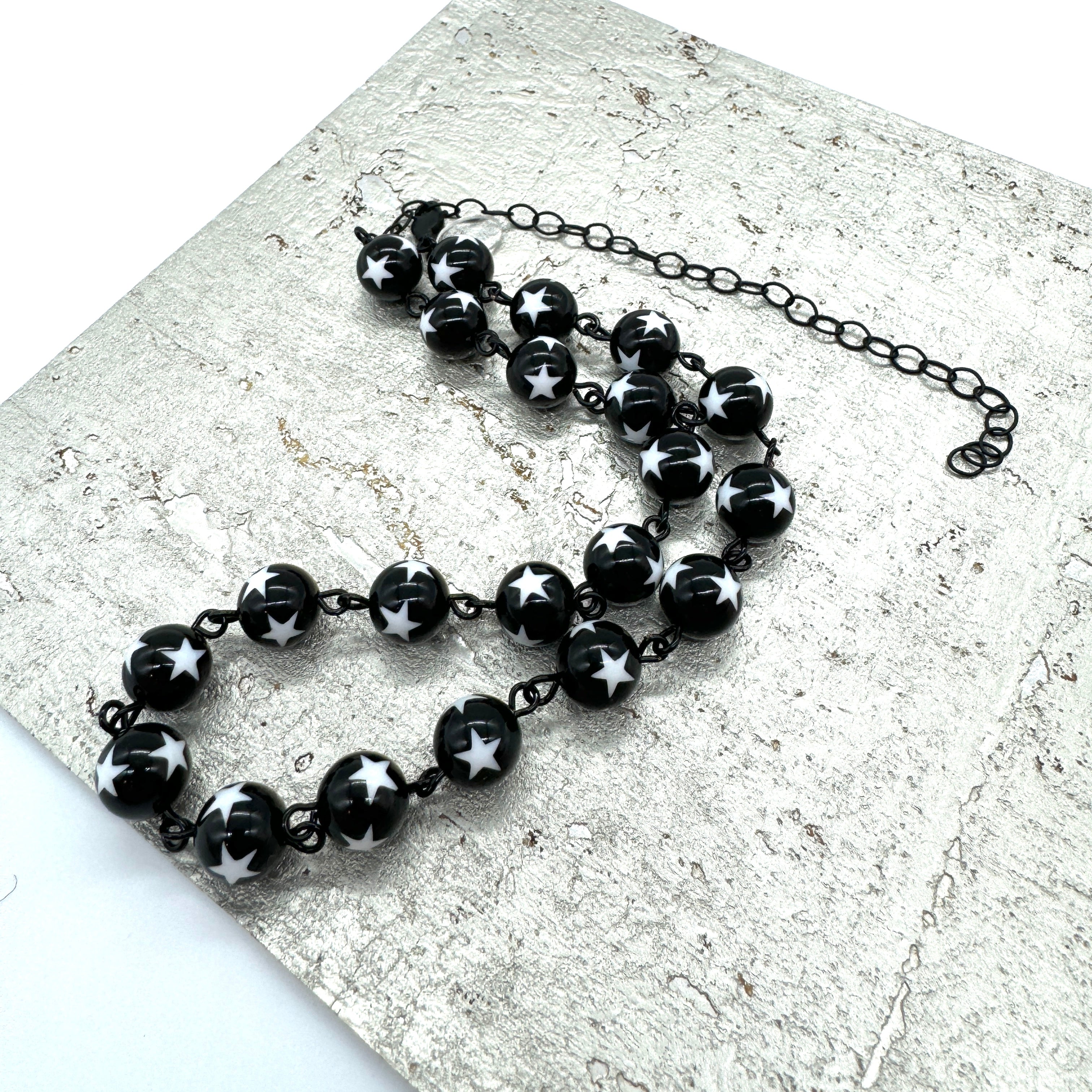 Black & White Star Mini Amelia Necklace