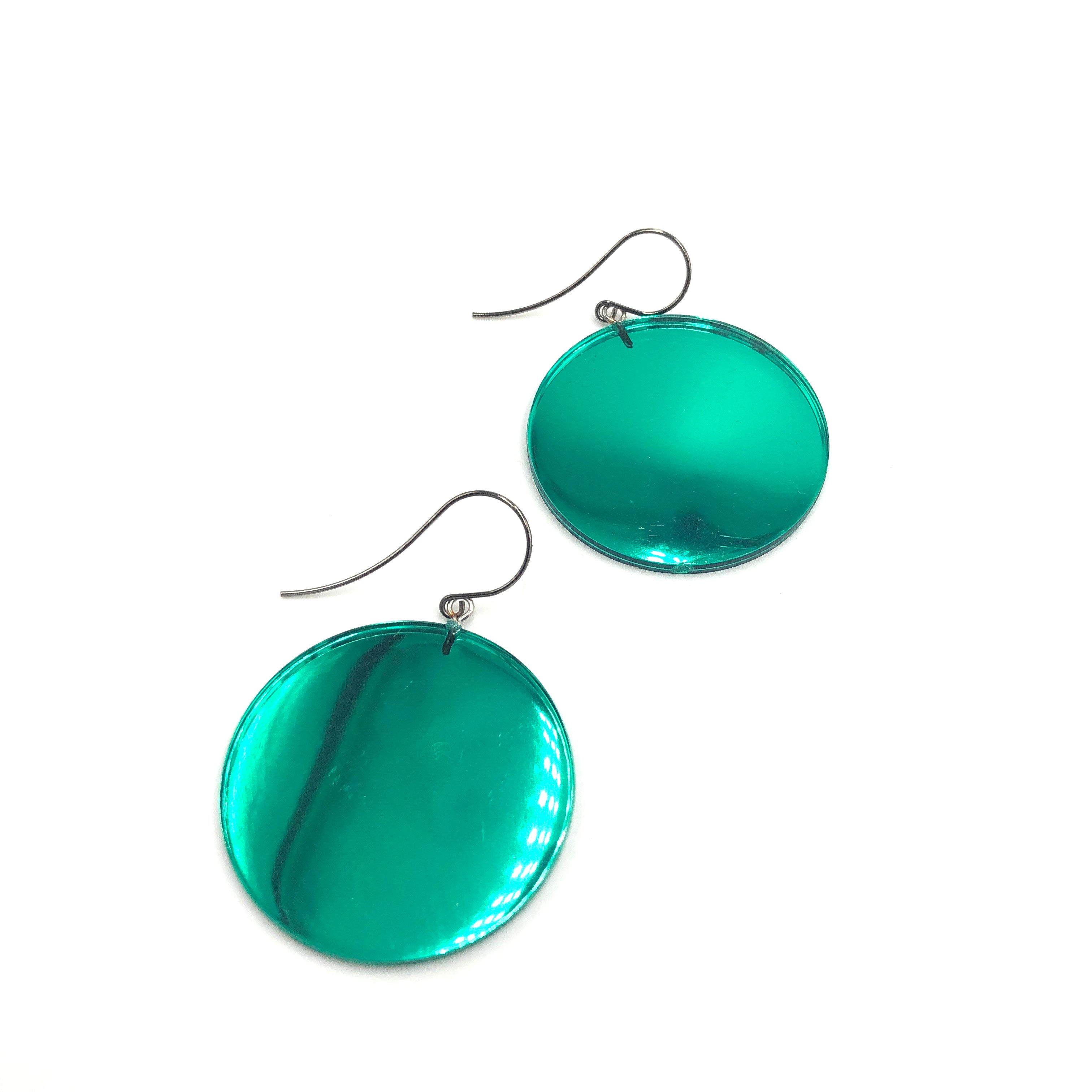 Mirror Disc Drop Earrings *DOORBUSTER!*